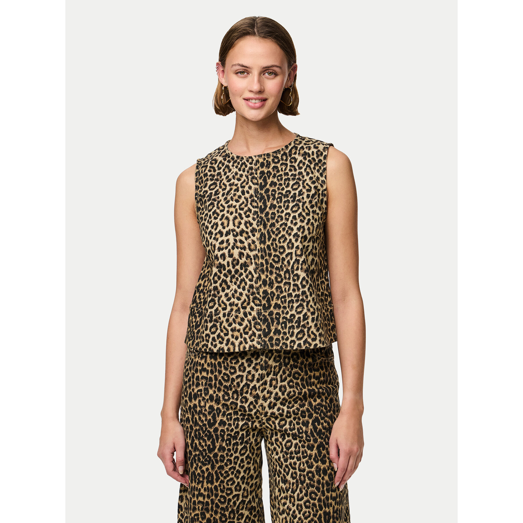 Pieces Bluse Salume 17158200 Braun Relaxed Fit
