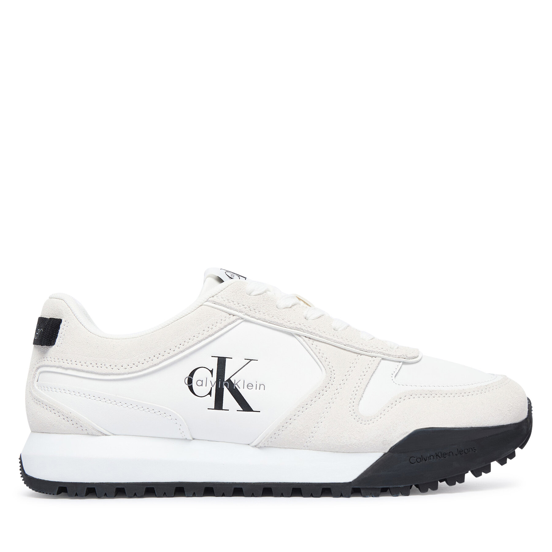 Tenisice Calvin Klein Toothy Runner Irregular Lines YM0YM01461 Krem
