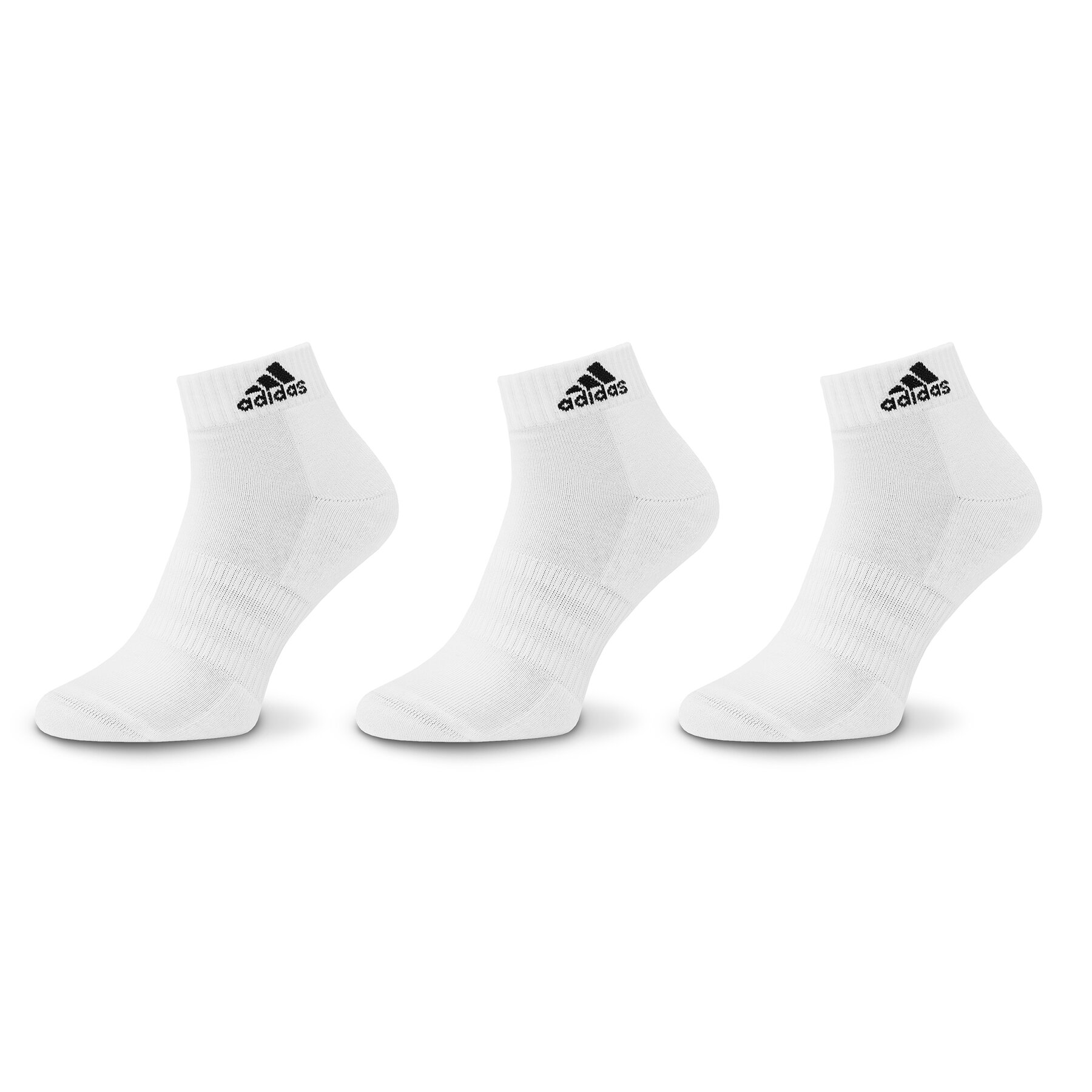 Calcetines cortos unisex adidas Cushioned Sportswear Ankle Socks 3 Pairs HT3441 Blanco