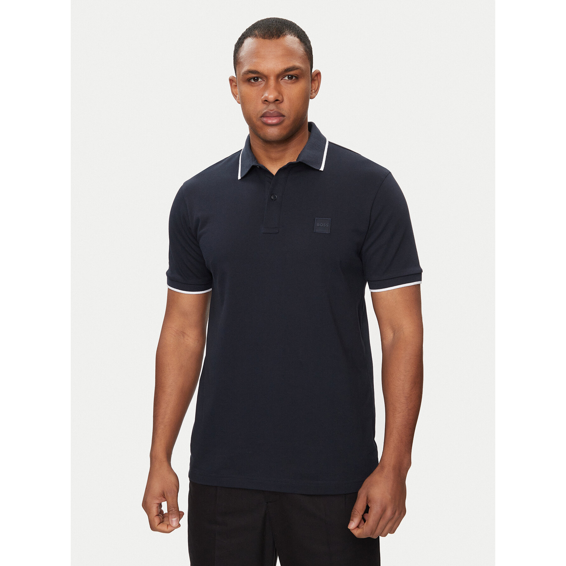 Boss Polo Passertip 50507699 Blu scuro Slim Fit