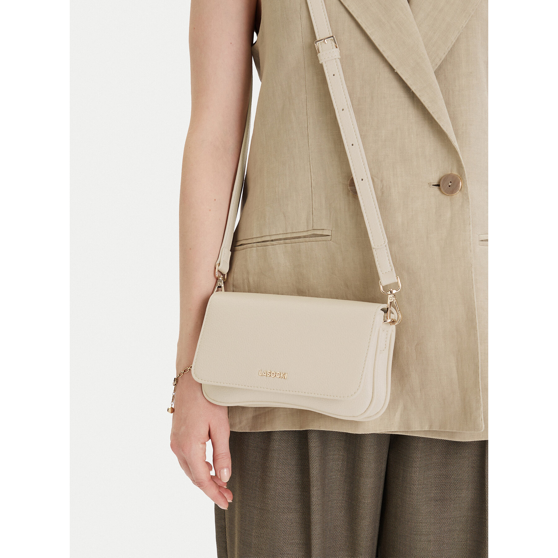 Geantă Lasocki CEO-LSK-L-006-09 Écru