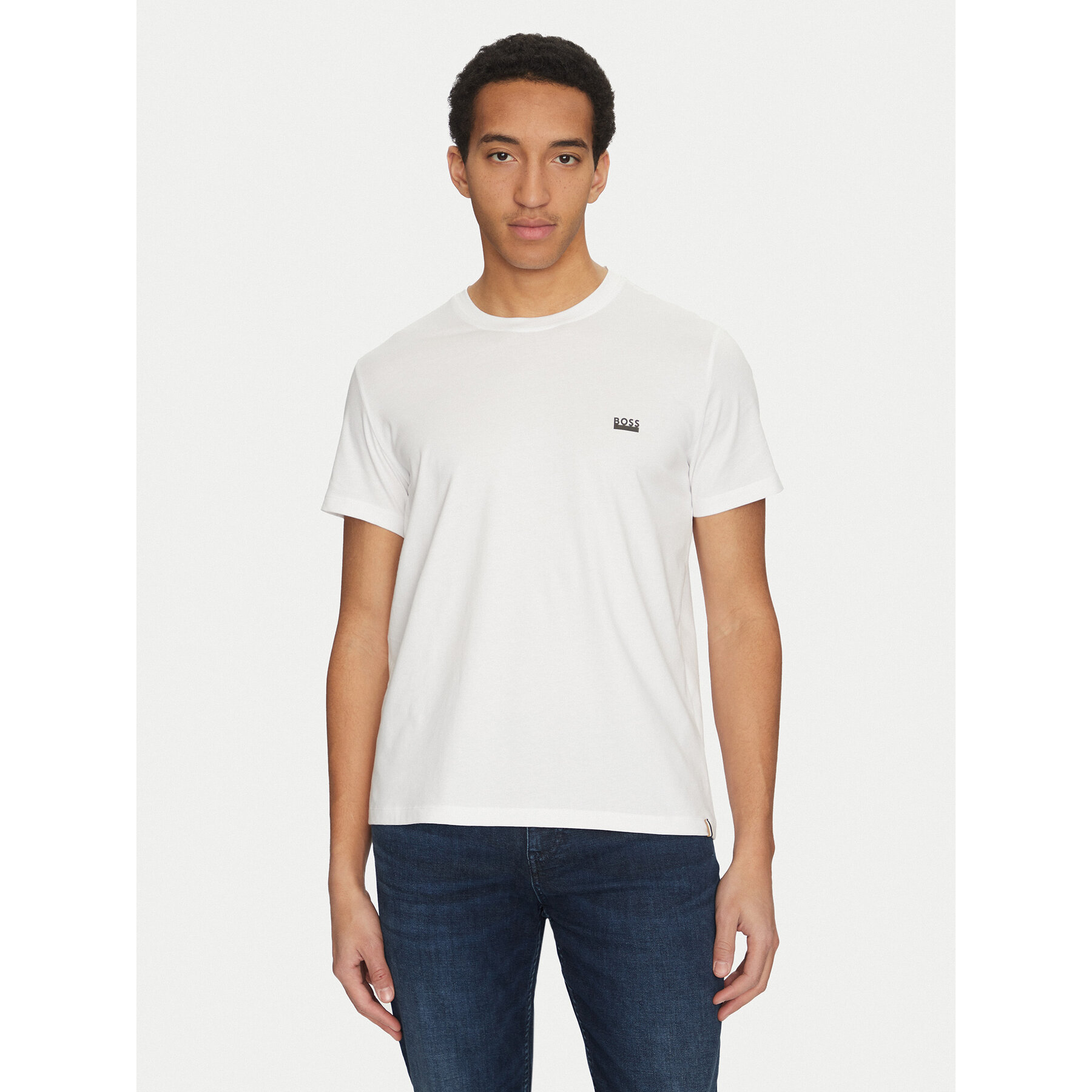 BOSS Póló 50531401 Fehér Regular Fit
