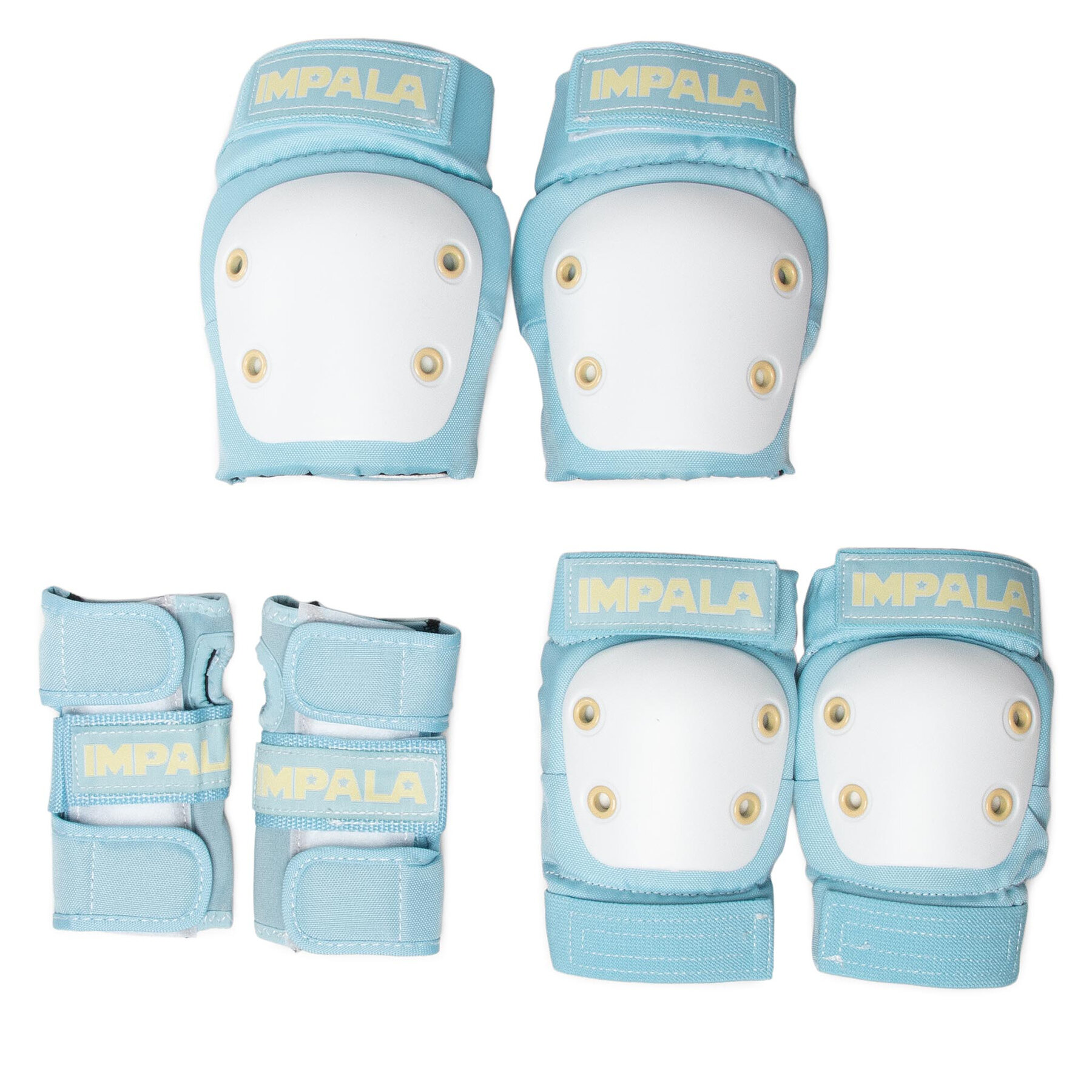 Set de protección para patinar Impala Kids Protective Pack Celeste