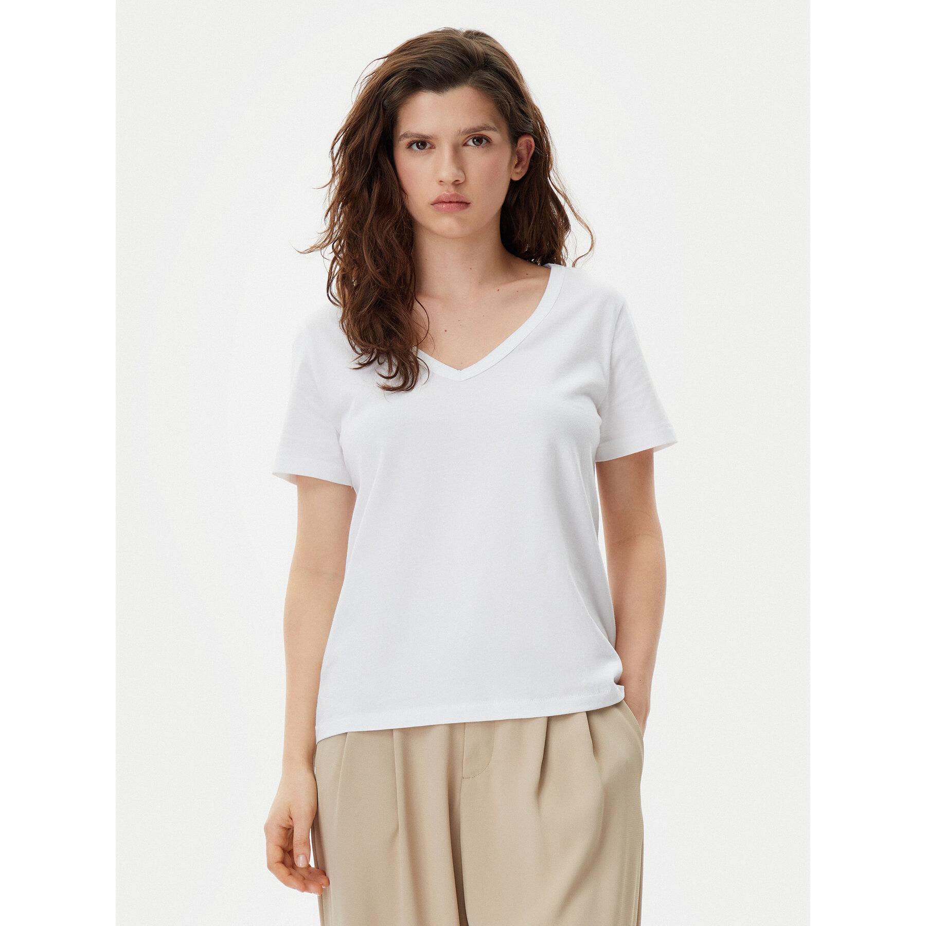 Gap Póló 740140-02 Fehér Regular Fit
