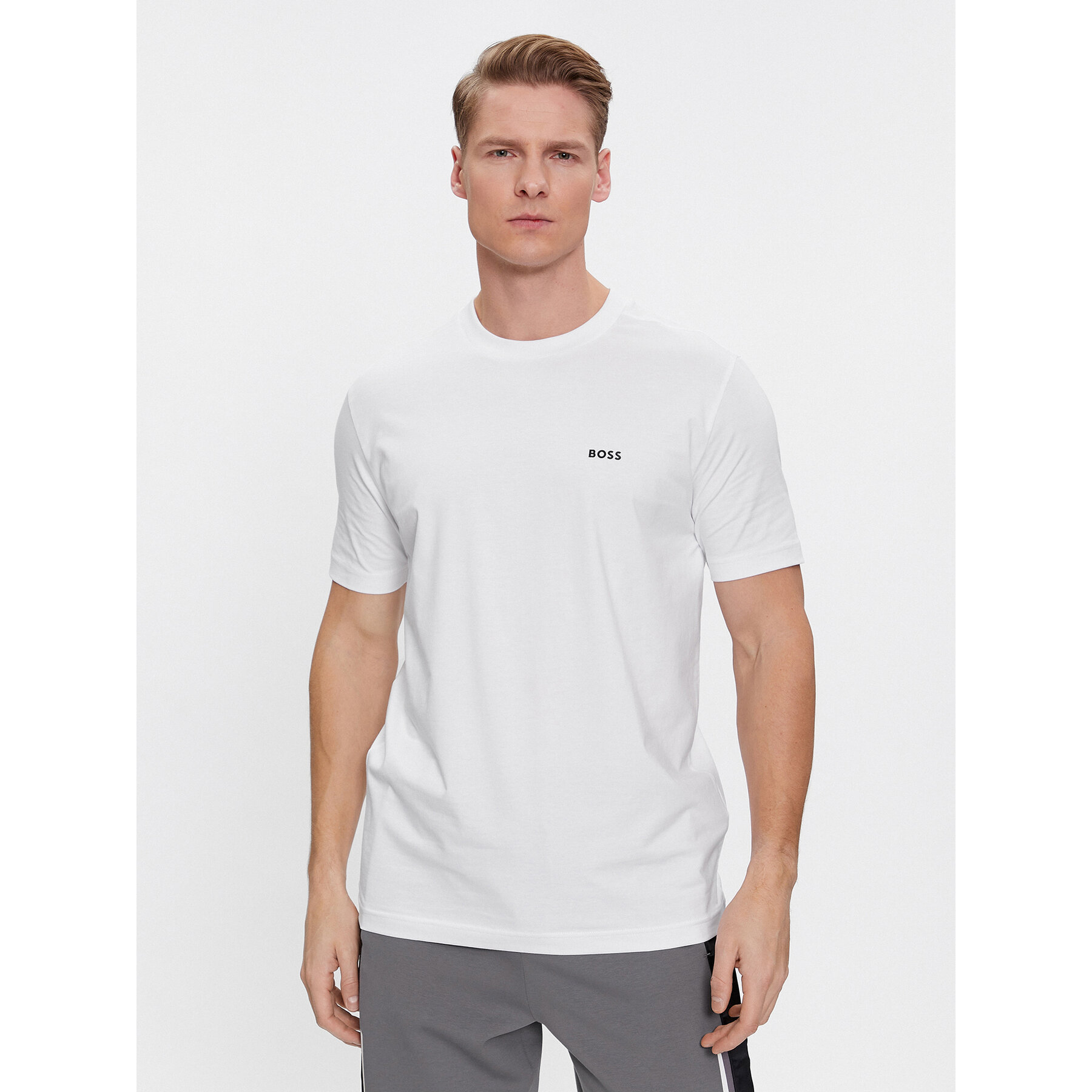 Boss Marškinėliai 50506373 Balta Regular Fit