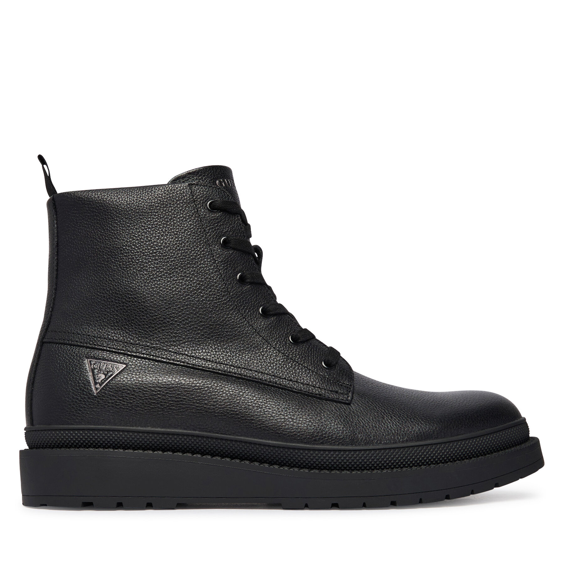 Šnurovacia obuv Guess FMFCAO LEA11 Čierna