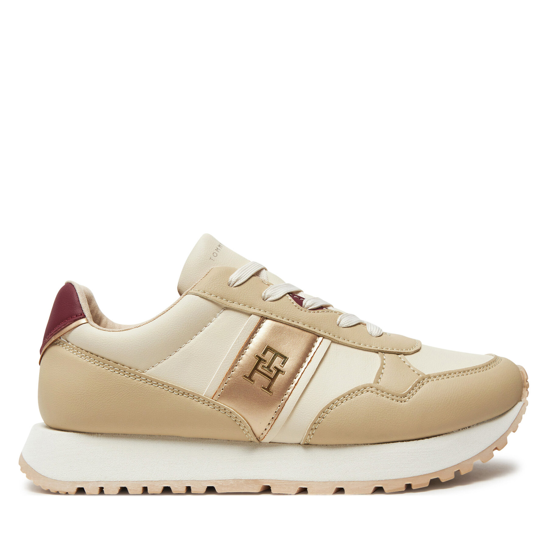 Zapatillas Tommy Hilfiger Low Cut Lace-Up Sneaker T3A9-33548-1695 Beis