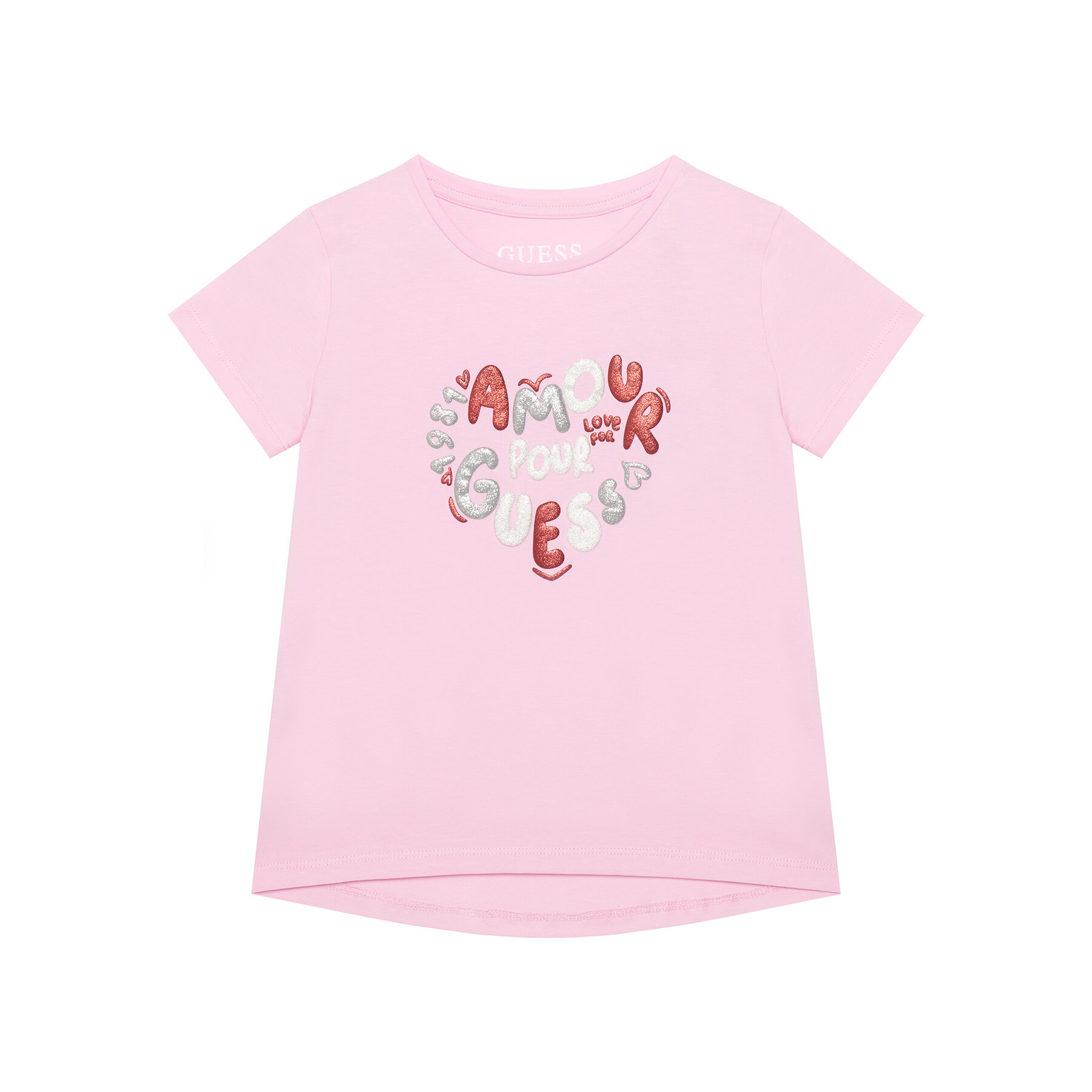Guess T-shirt K6RI02 K6YW4 Rosa Relaxed Fit