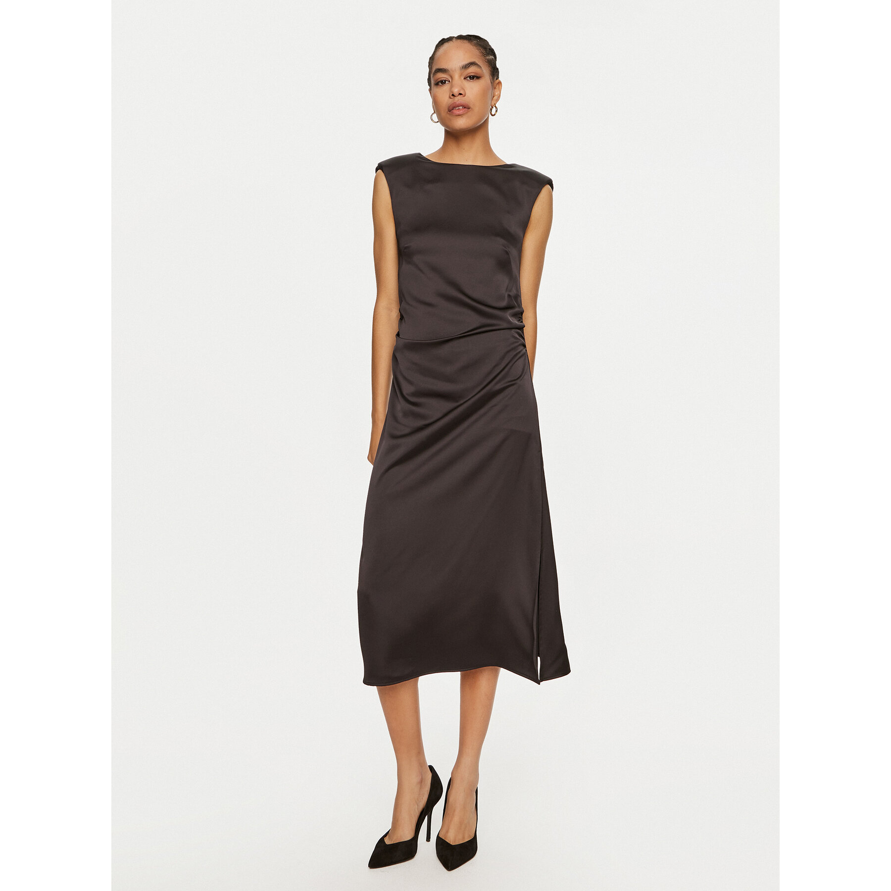 ViCOLO Coctailkleid TS0252 Schwarz Slim Fit