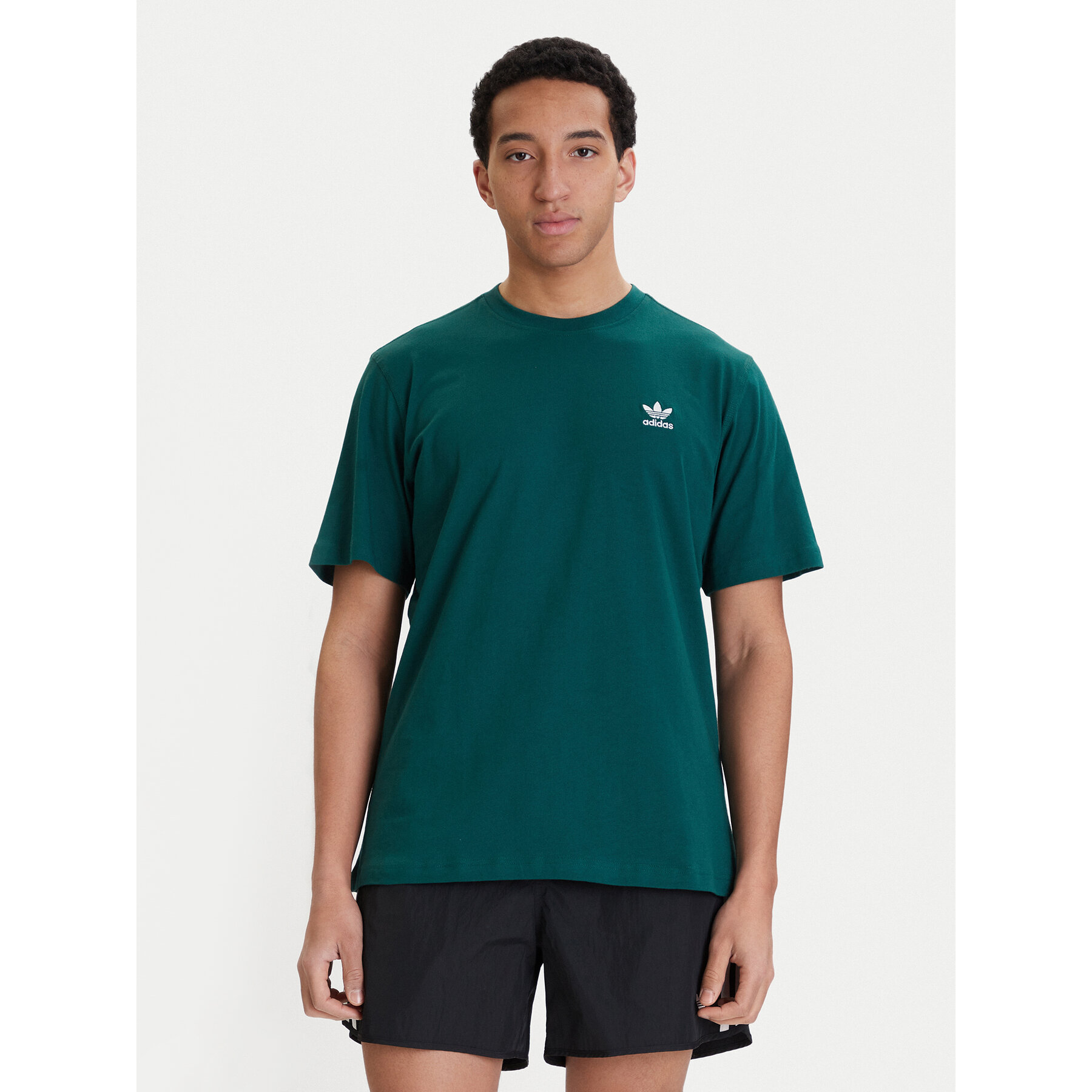 adidas T-Shirt Trefoil Essentials KD1323 Πράσινο Regular Fit