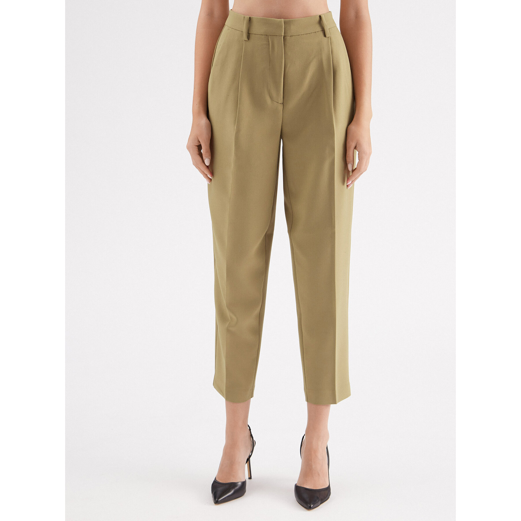 Bruuns Bazaar Stoffhose Cindy BBW2393 Grün Loose Fit