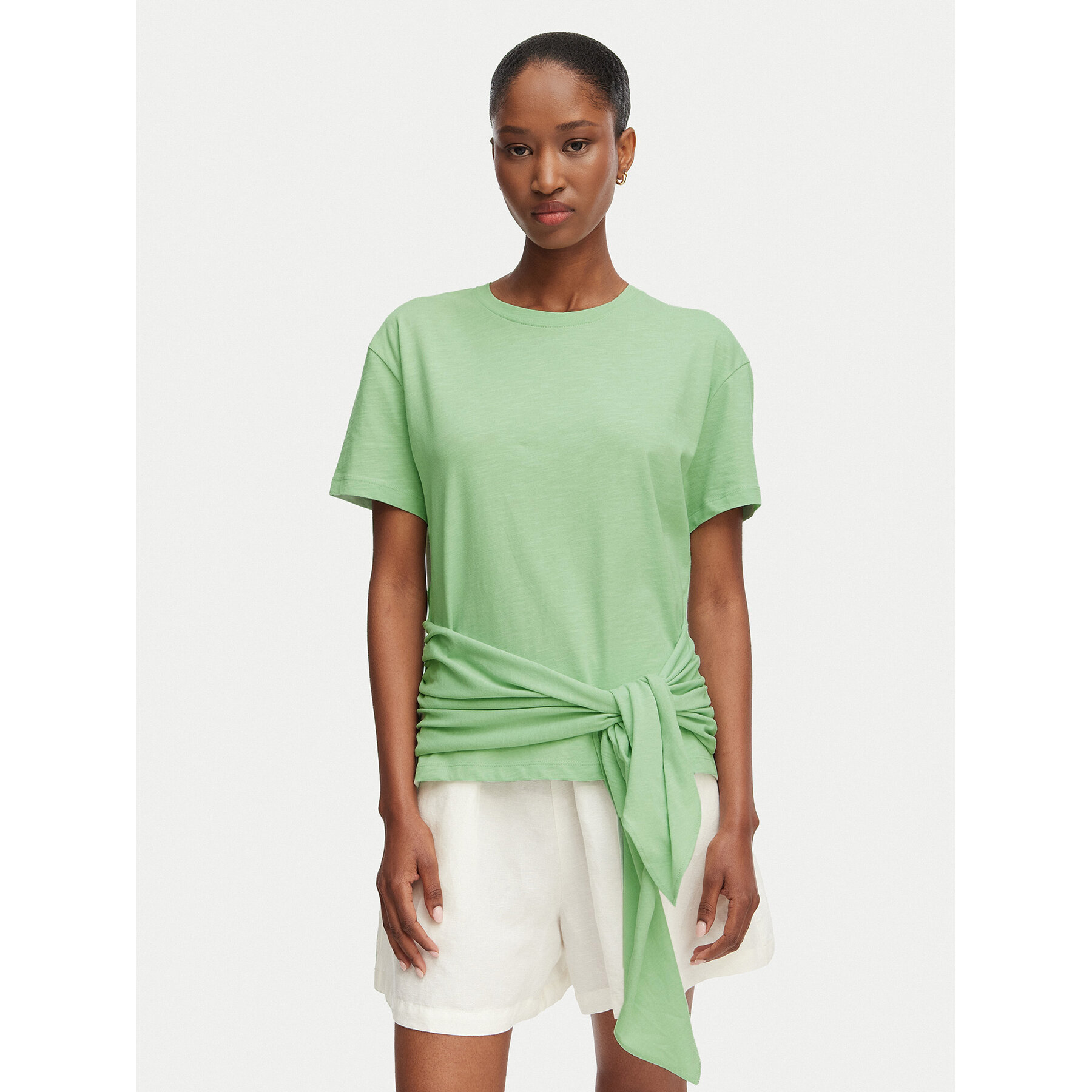 Tommy Hilfiger T-Shirt WW0WW49256 Hellgrün Relaxed Fit