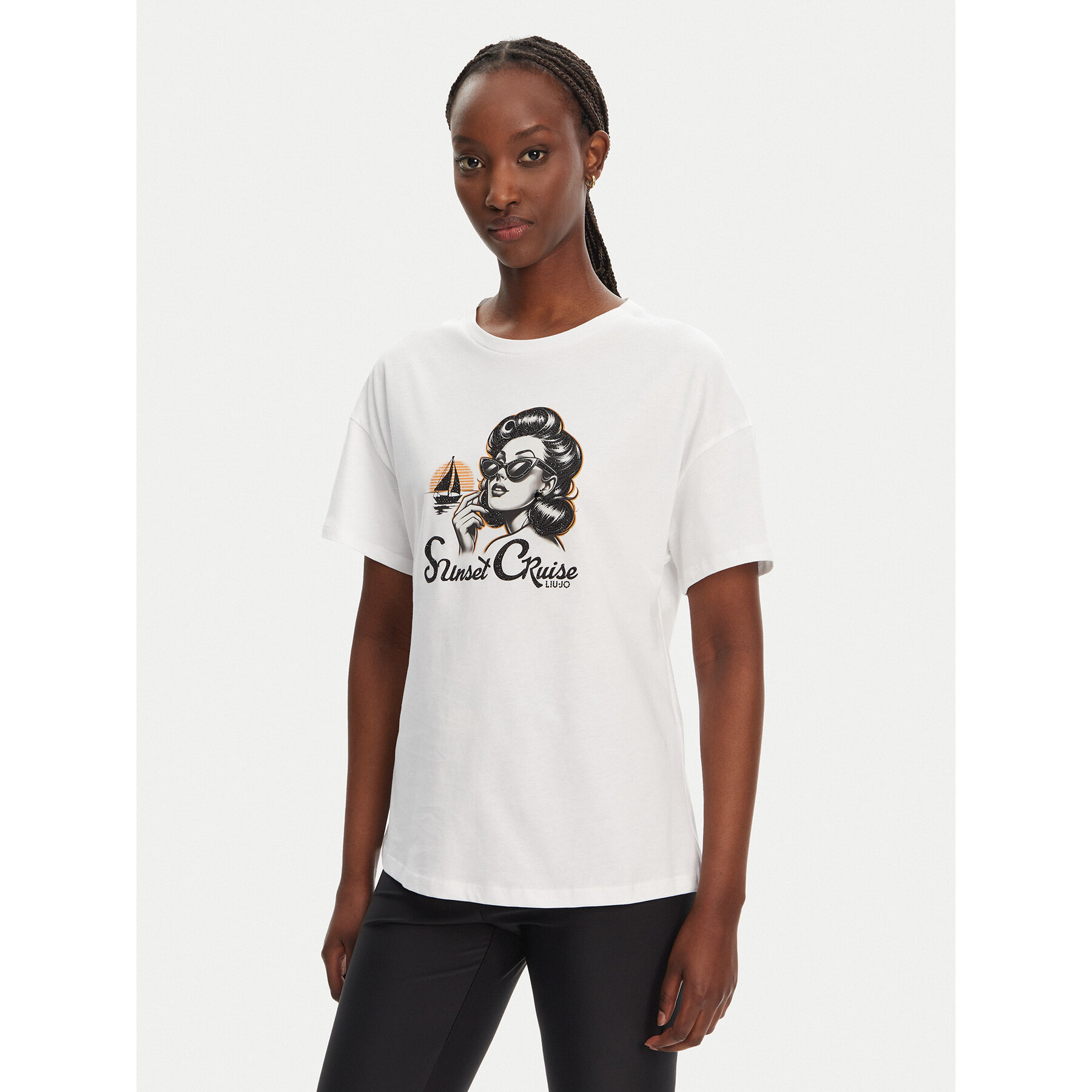 Liu Jo T-Shirt WA5342 JS923 M9504 Λευκό Regular Fit