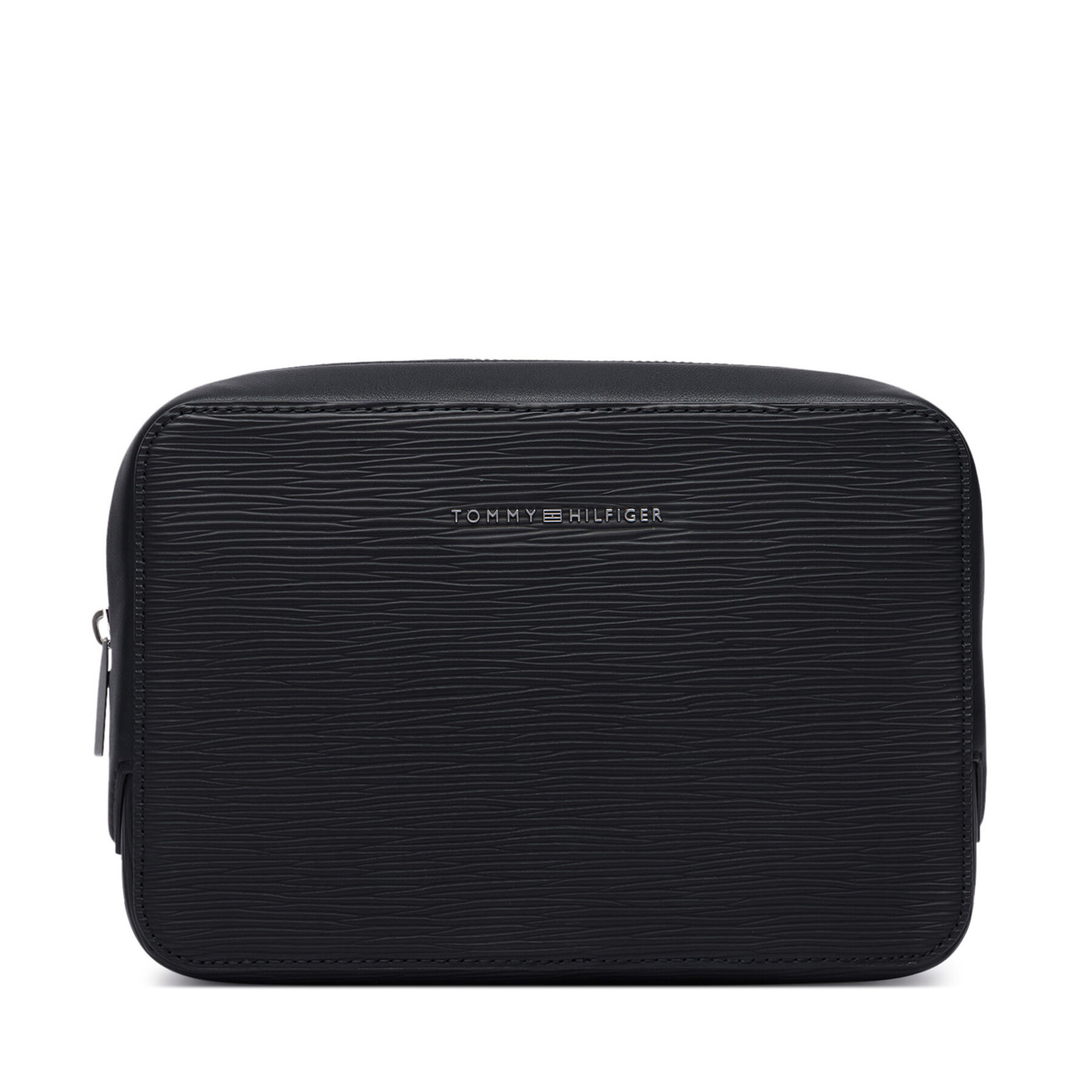 Geantă pentru cosmetice Tommy Hilfiger Th Business Saffiano Washbag AM0AM14803 Negru
