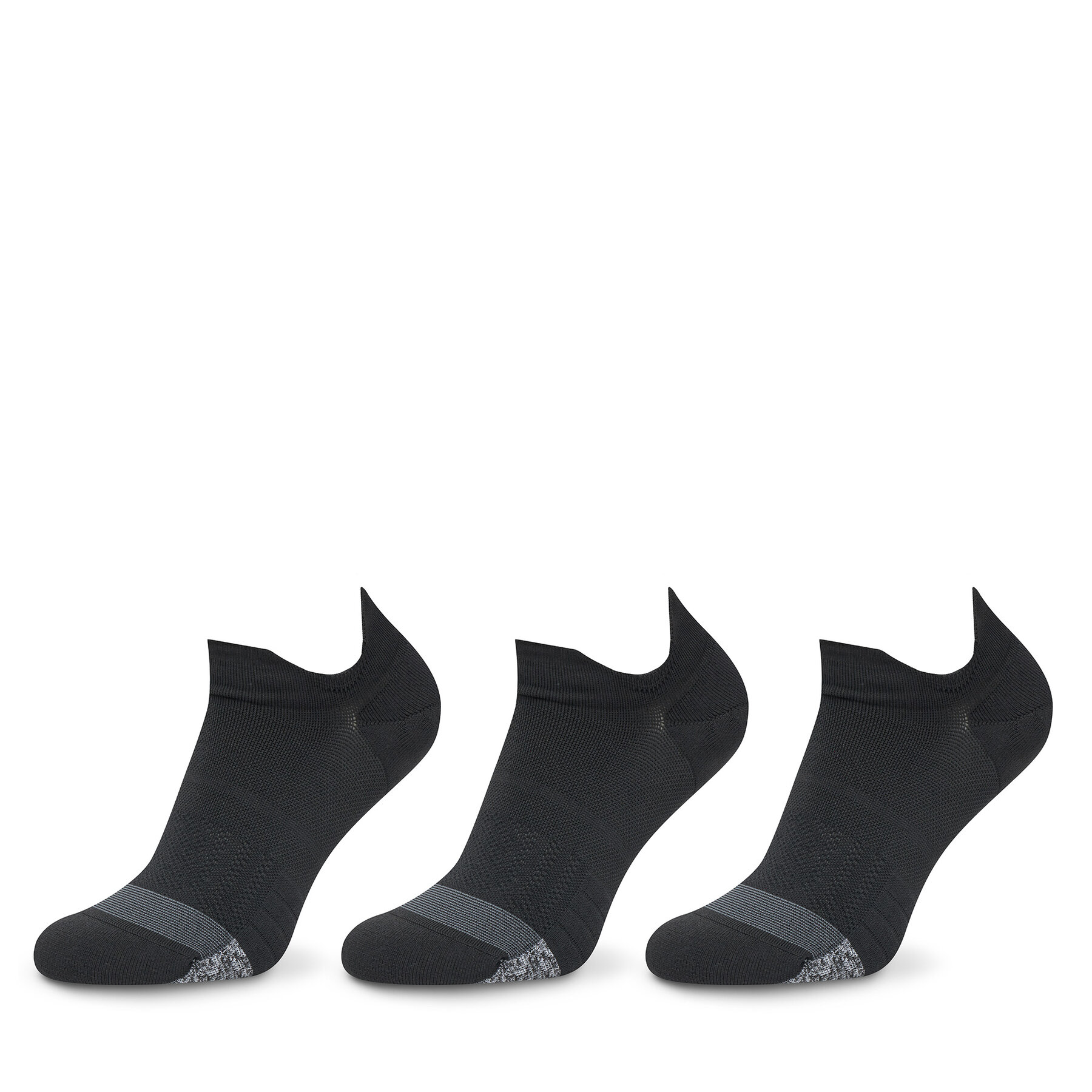 3 pár unisex bokazokni Under Armour 1387052 Fekete