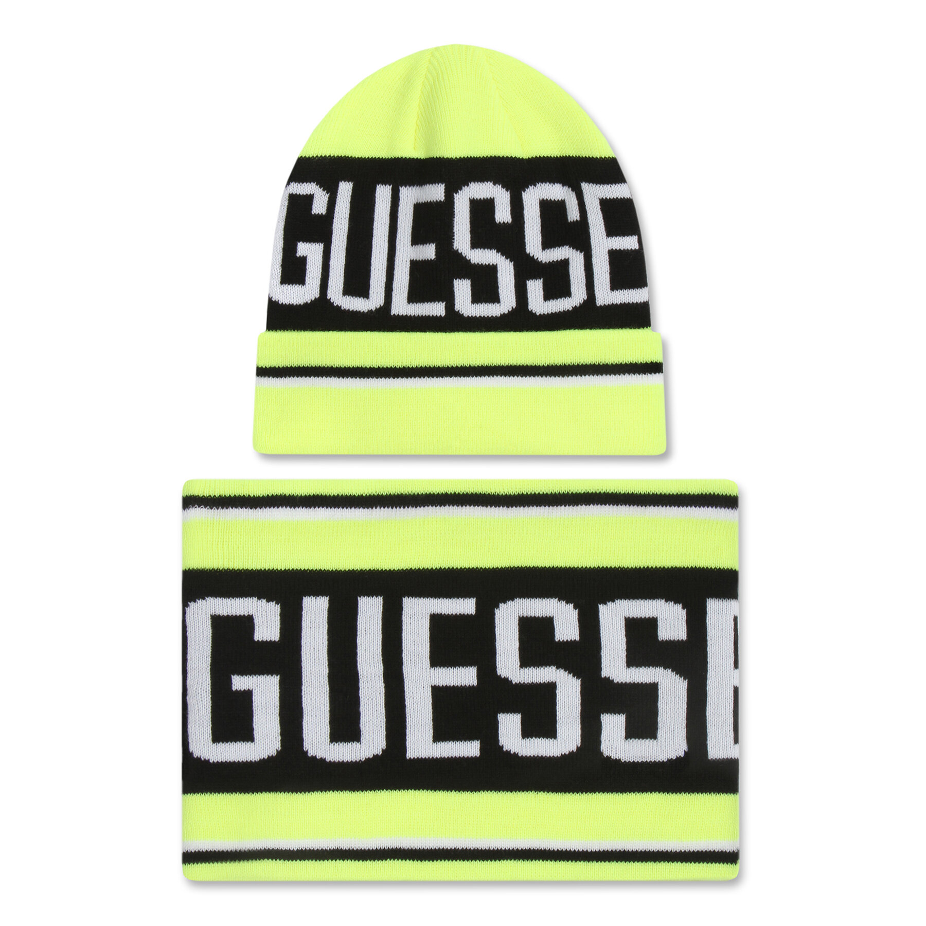 Gorro y bufanda Guess L0BZ02 Z2QO0 Amarillo