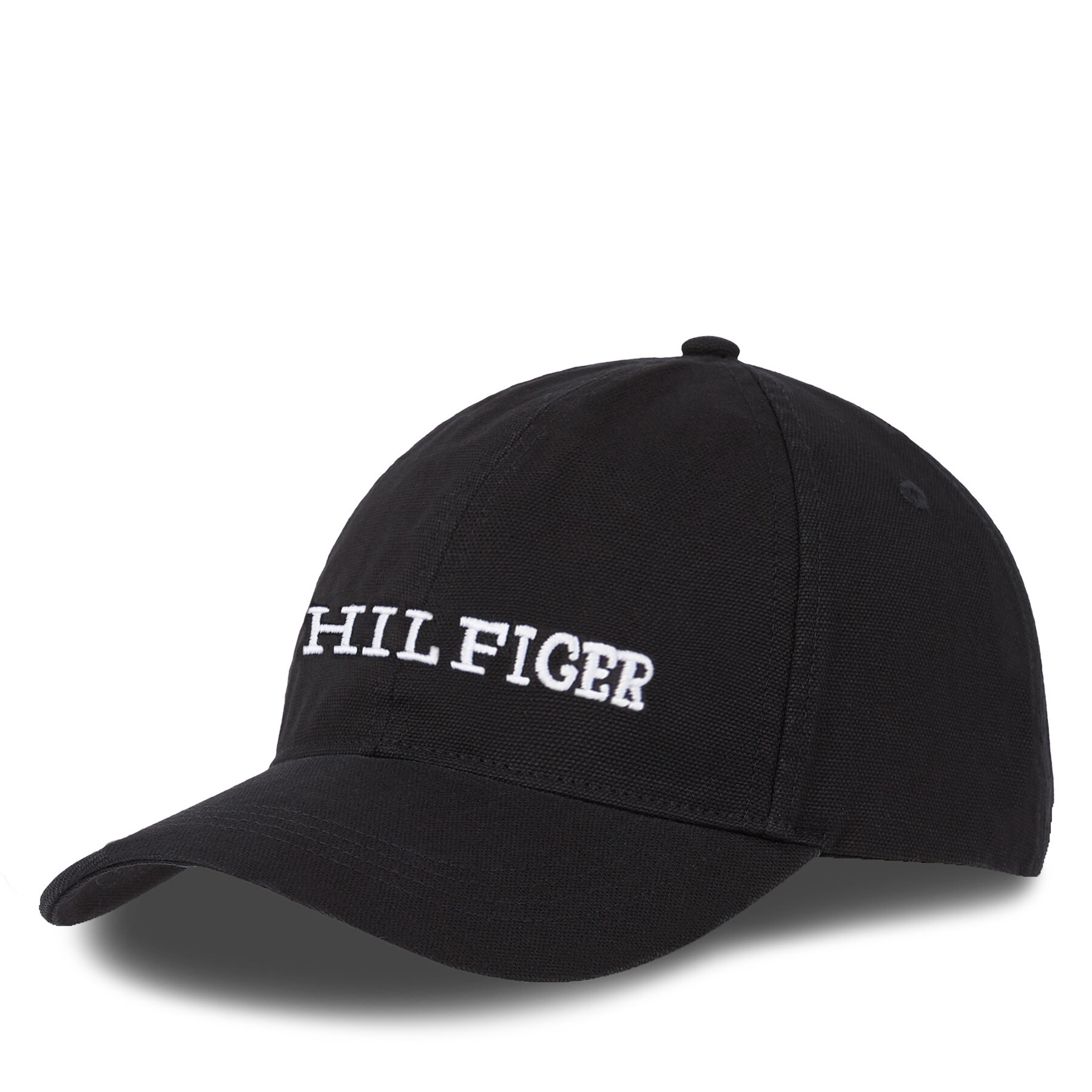 Gorra con visera Tommy Hilfiger Th Monotype Soft 6 Panel Cap AM0AM12154 Negro