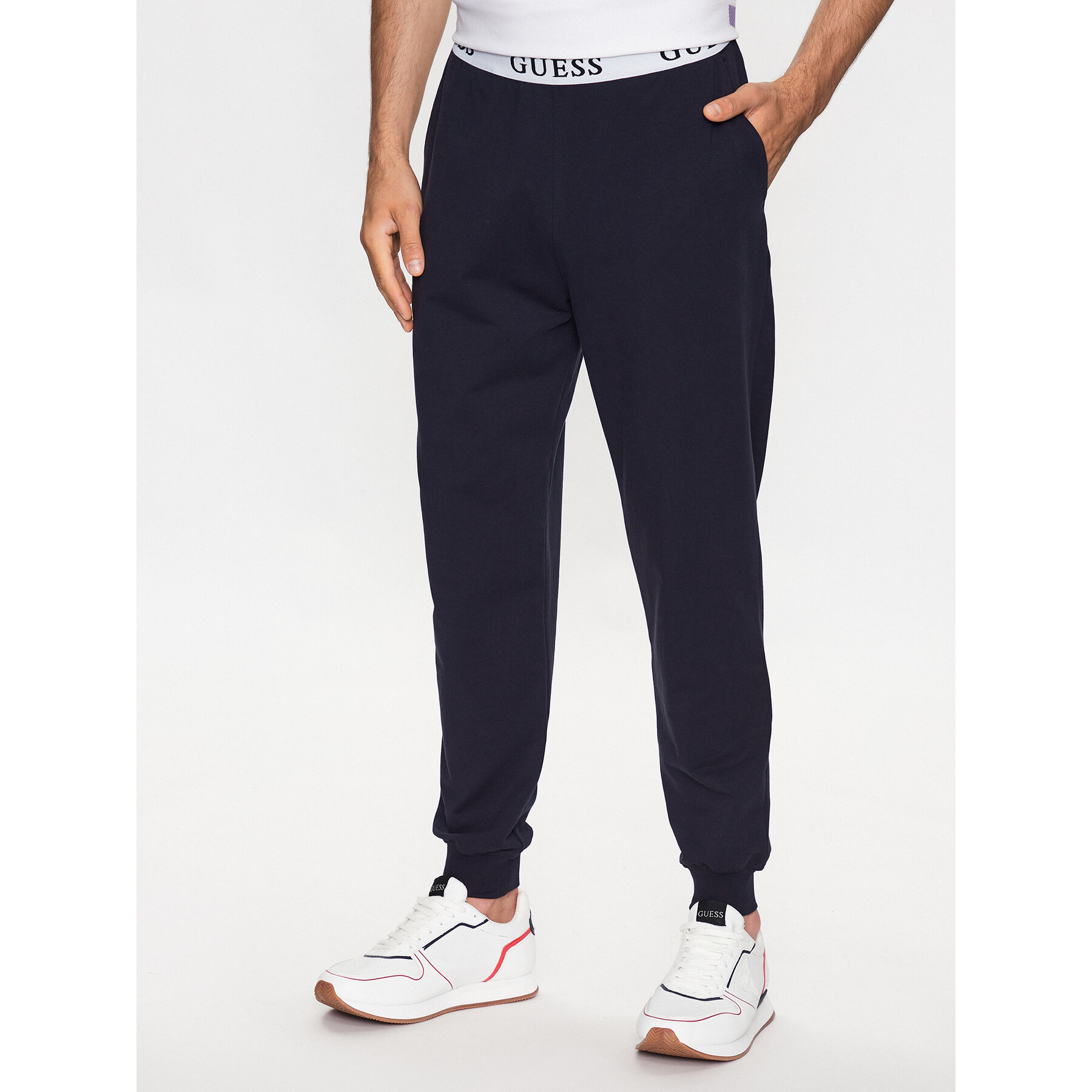 Guess Guess Παντελόνι πιτζάμας U3YB00 KBS91 Σκούρο μπλε Regular Fit