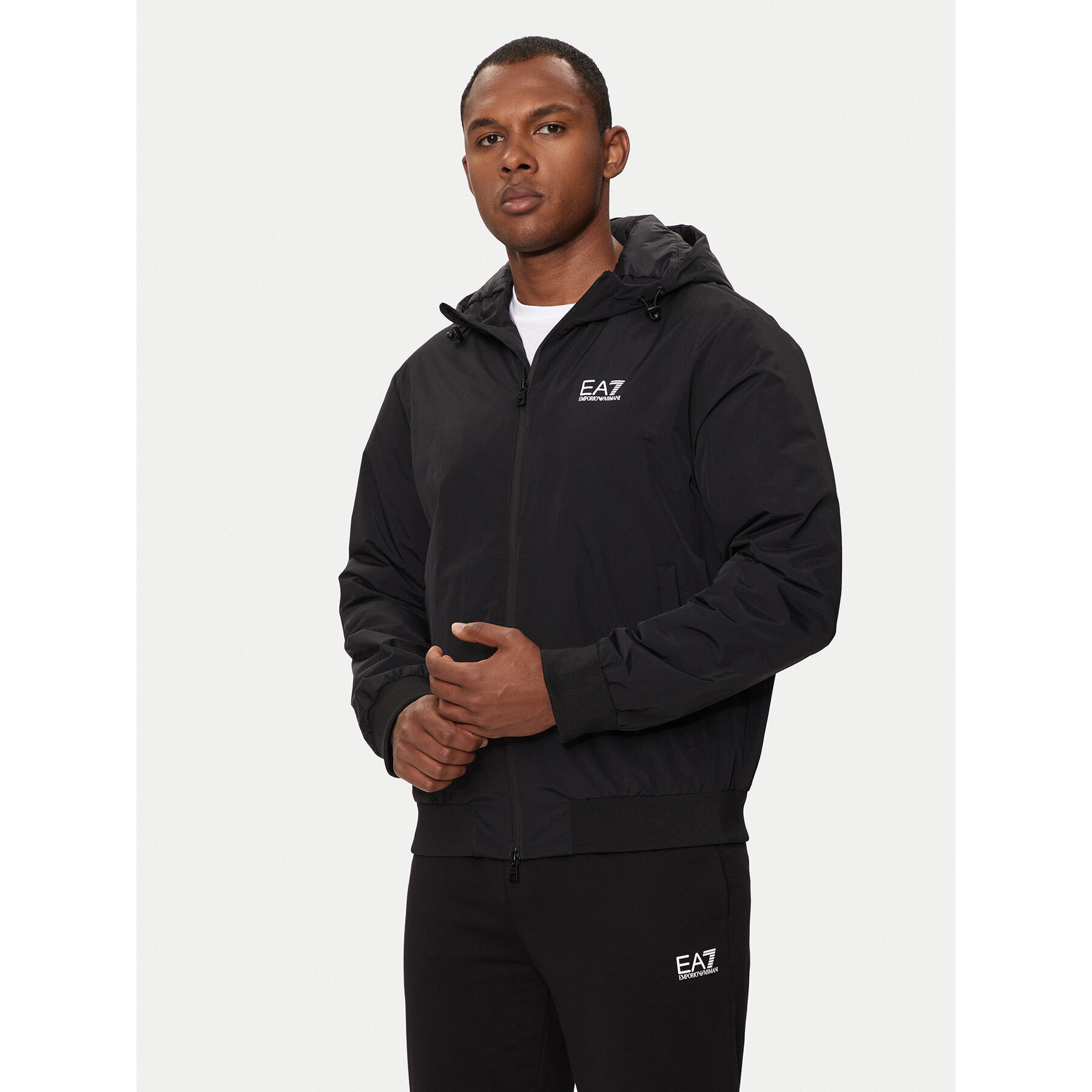 EA7 Emporio Armani Übergangsjacke 8NPB21 Pnfzz 1200 Schwarz Regular Fit