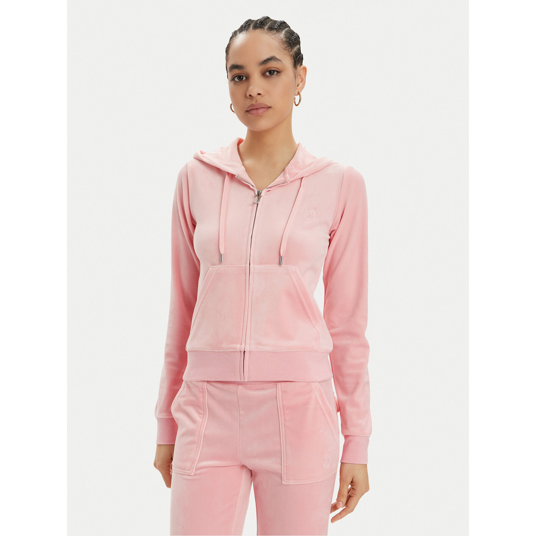 Juicy Couture Sweatshirt Robertson JCAP176 Rosa Slim Fit