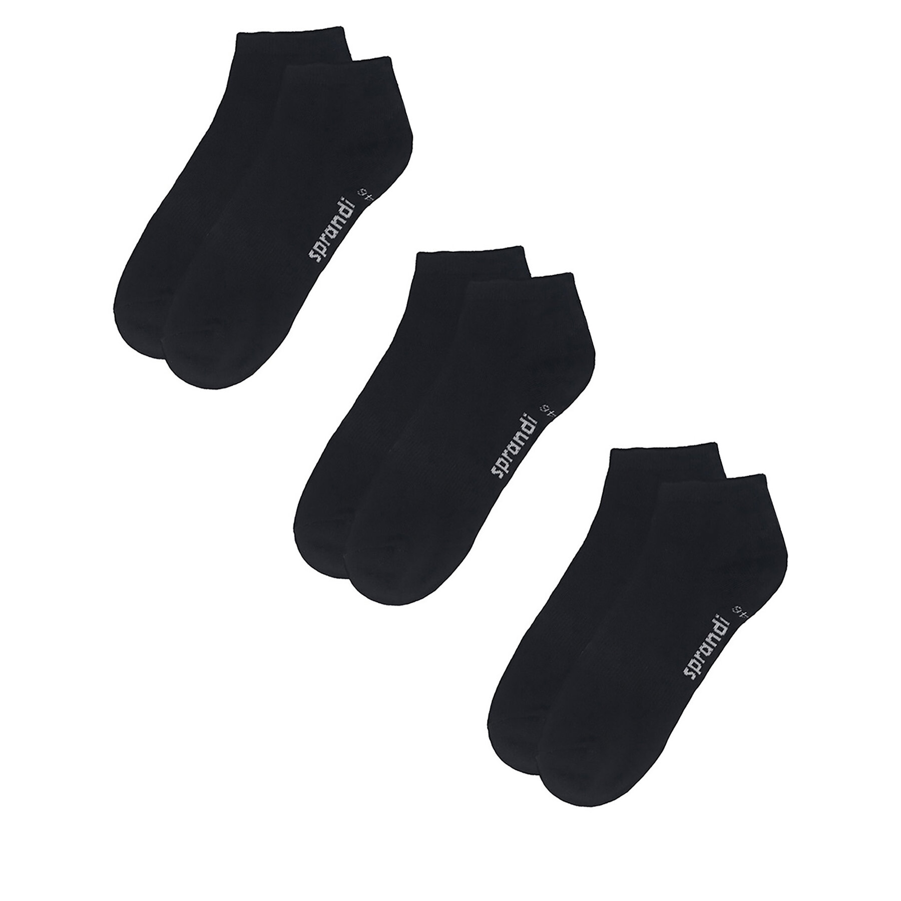 3 pár női bokazokni Sprandi, Méret: 39/42, Fekete, 0WB-001-AW23 (3-pack)