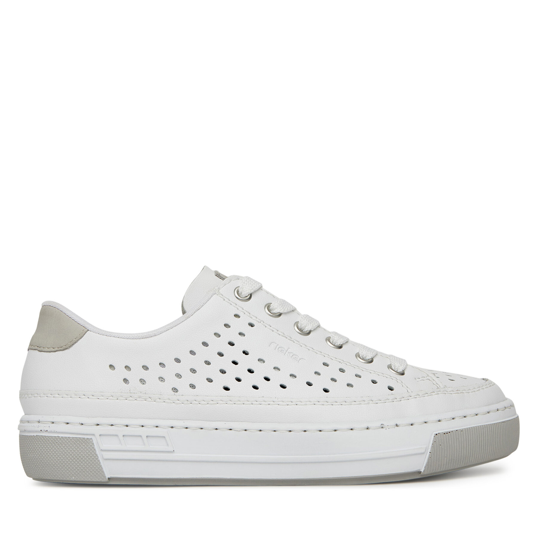 Sneakersy Rieker L8849-80 Biela