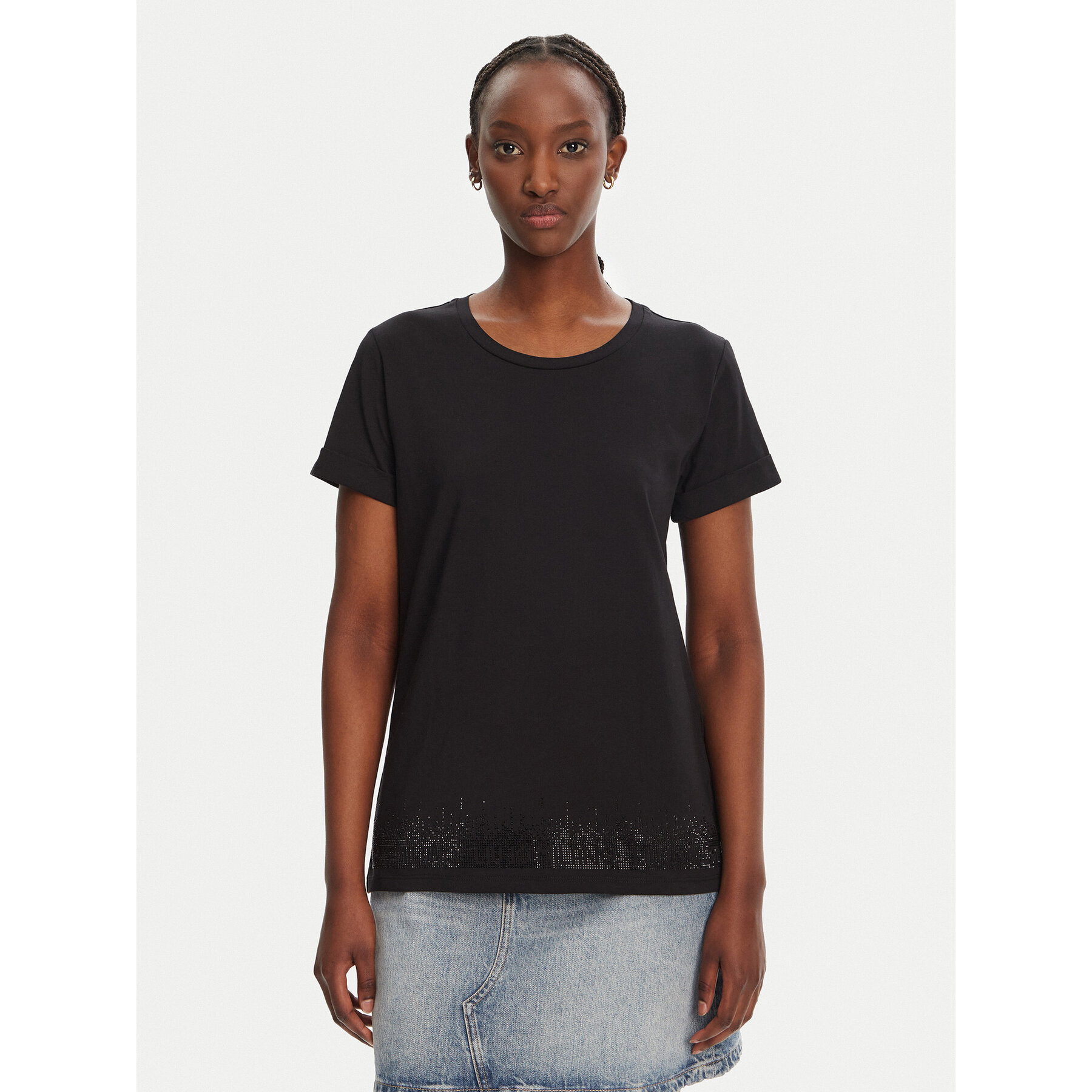 Liu Jo Sport Póló TA5180 JS923 Fekete Regular Fit