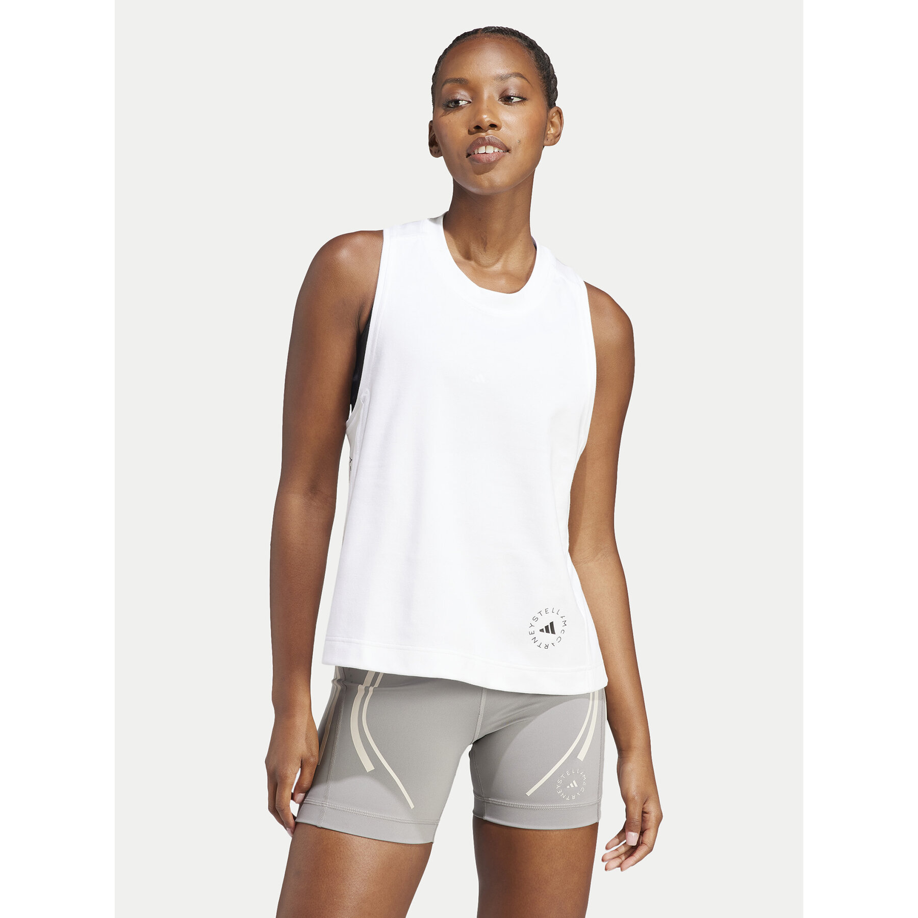 adidas by Stella McCartney Top IB6858 Weiß Regular Fit