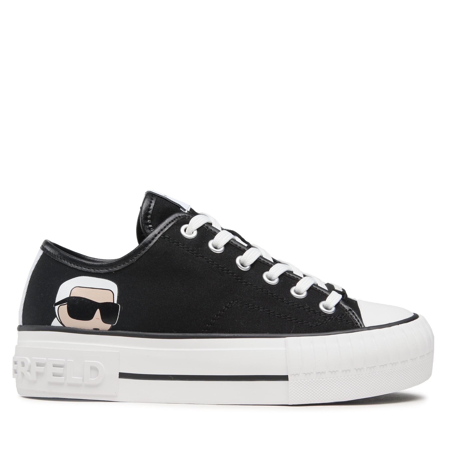 Damskie Trampki KARL LAGERFELD, Rozmiar 40 Czarny KL60410N