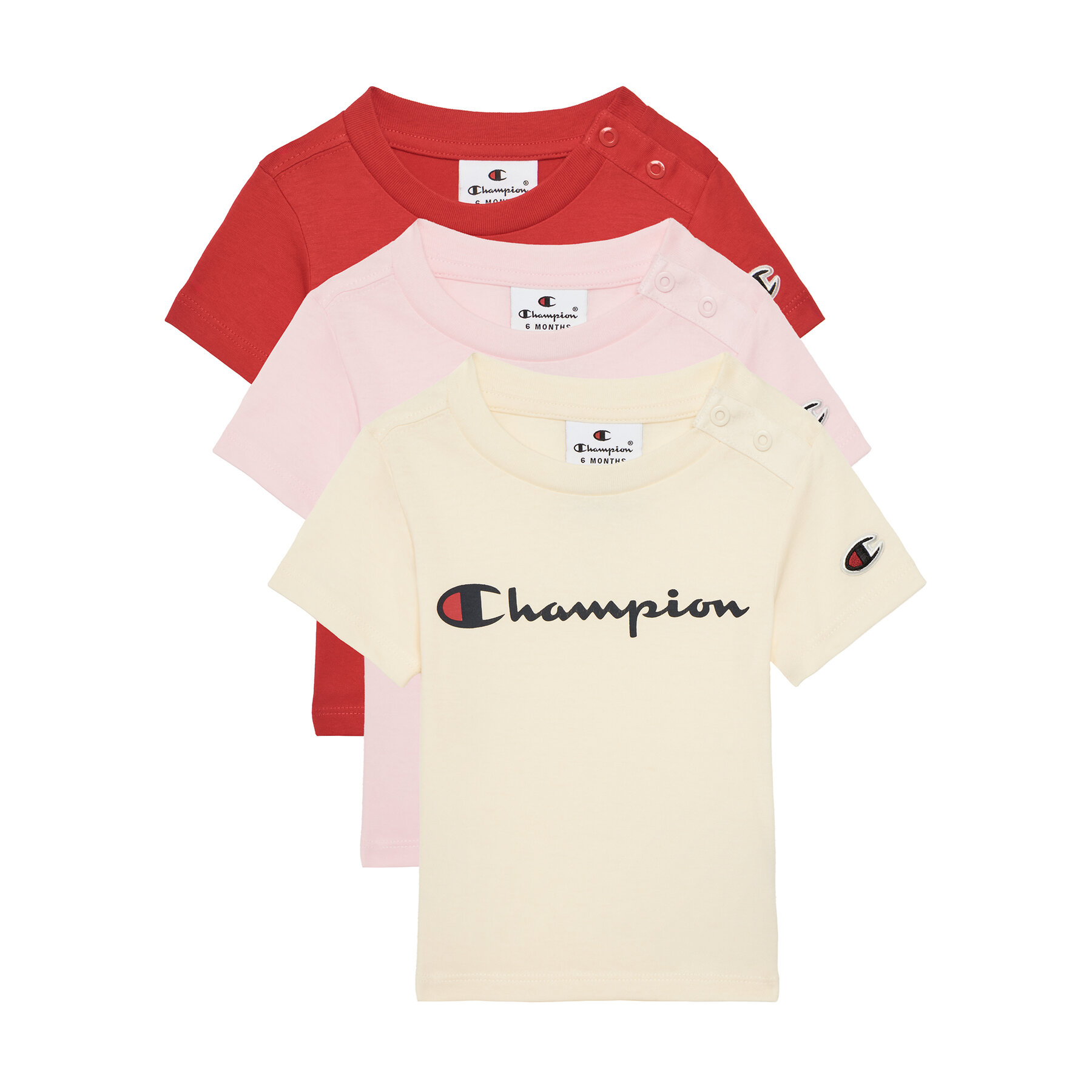 Champion Champion Σετ 3 T-Shirts 306900 Έγχρωμο Regular Fit
