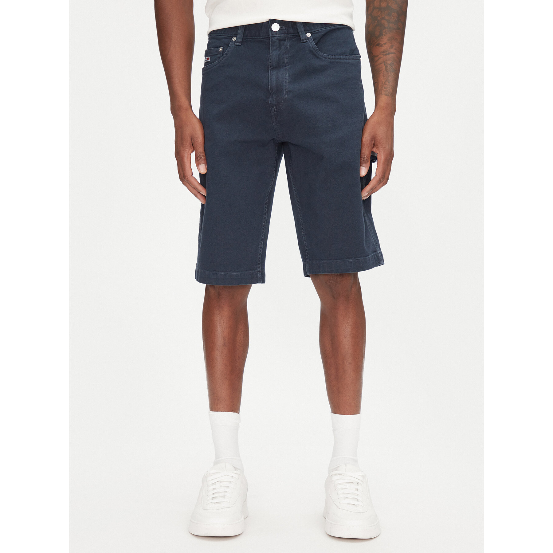 Tommy Jeans Stoffshorts Jaimie DM0DM21951 Dunkelblau Slim Fit