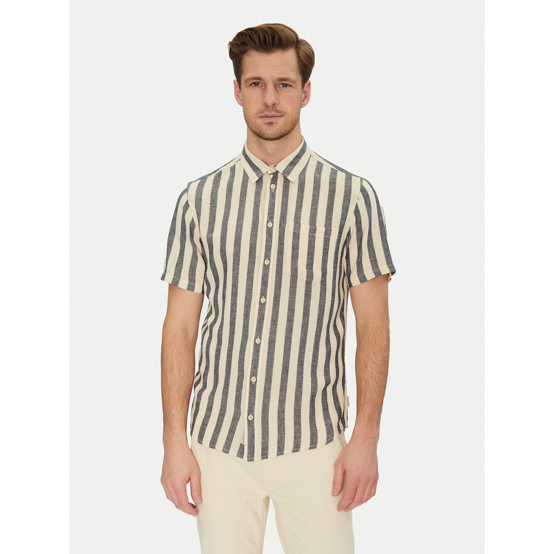Blend Hemd 20718392 Dunkelblau Regular Fit