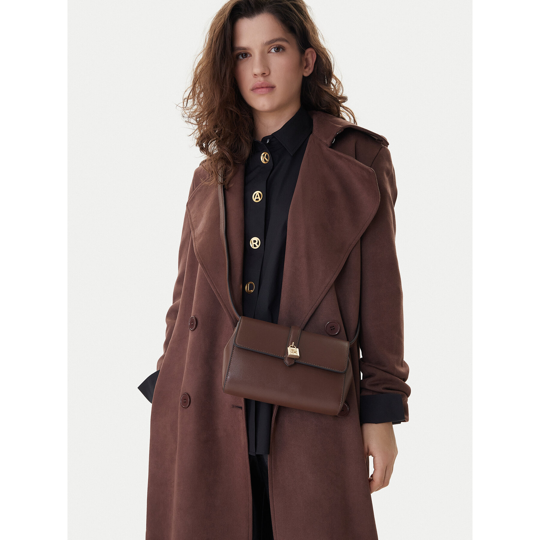 Дамска чанта KARL LAGERFELD B1W30263 Кафяв