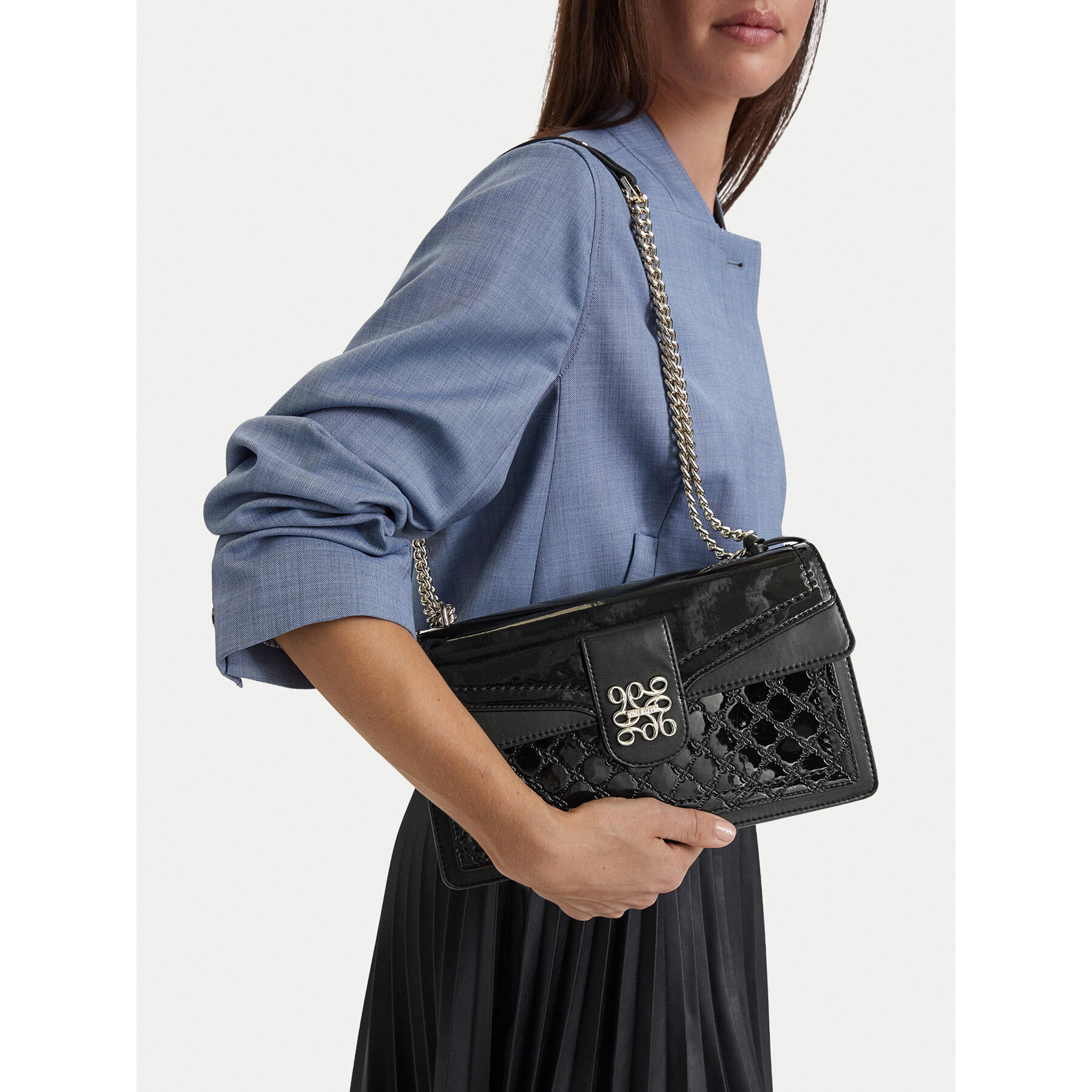 Дамска чанта Nine West EO-SLEEK FORM-TK25740A Черен