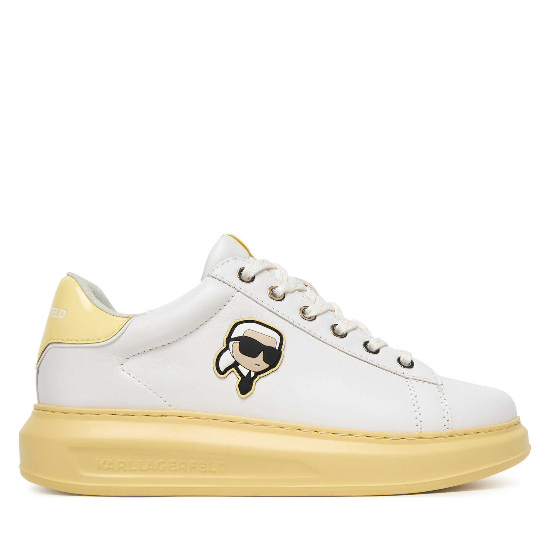 Sneakersy KARL LAGERFELD Kapri KL62530N Biela