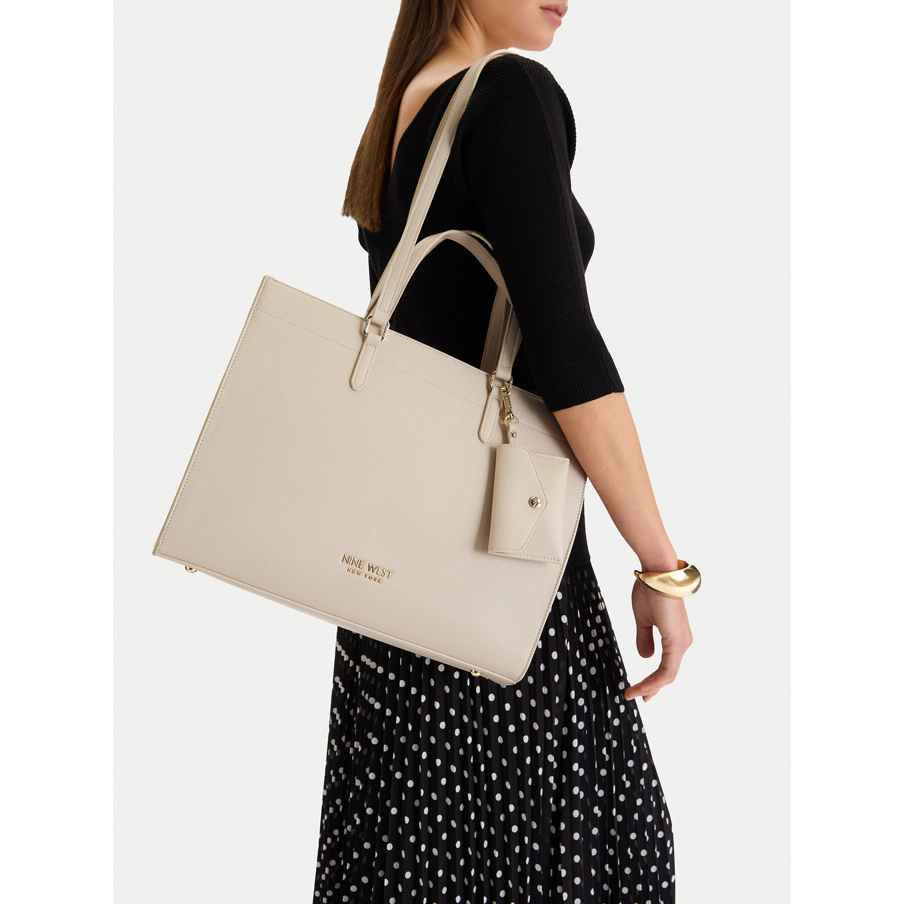 Дамска чанта Nine West CEO-Vellor-LDA8459 Екрю