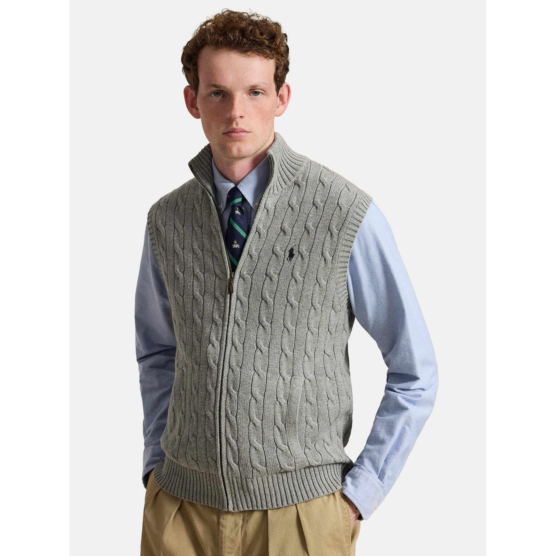 Polo Ralph Lauren Pullover 710B23522001 Grau Regular Fit
