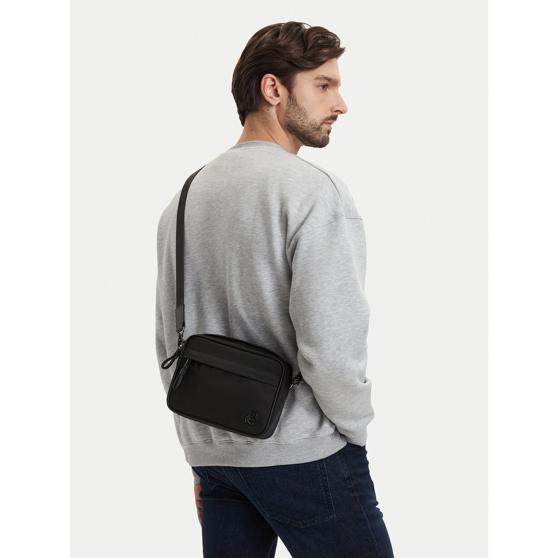 Geantă crossover KARL LAGERFELD A4M30193 Negru