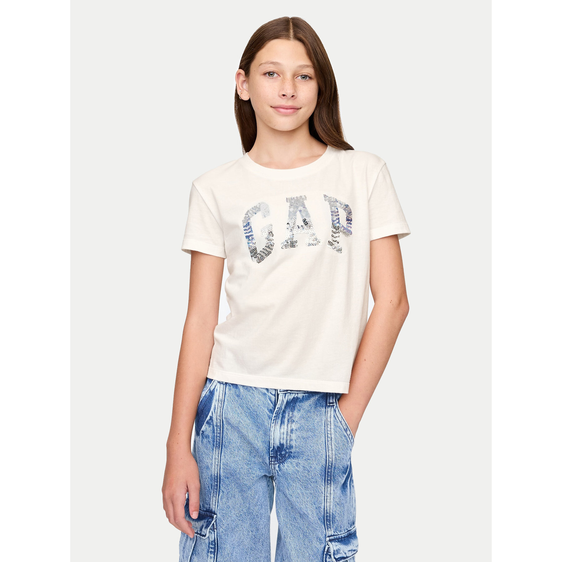 Gap T-shirt 628663 Bianco Regular Fit