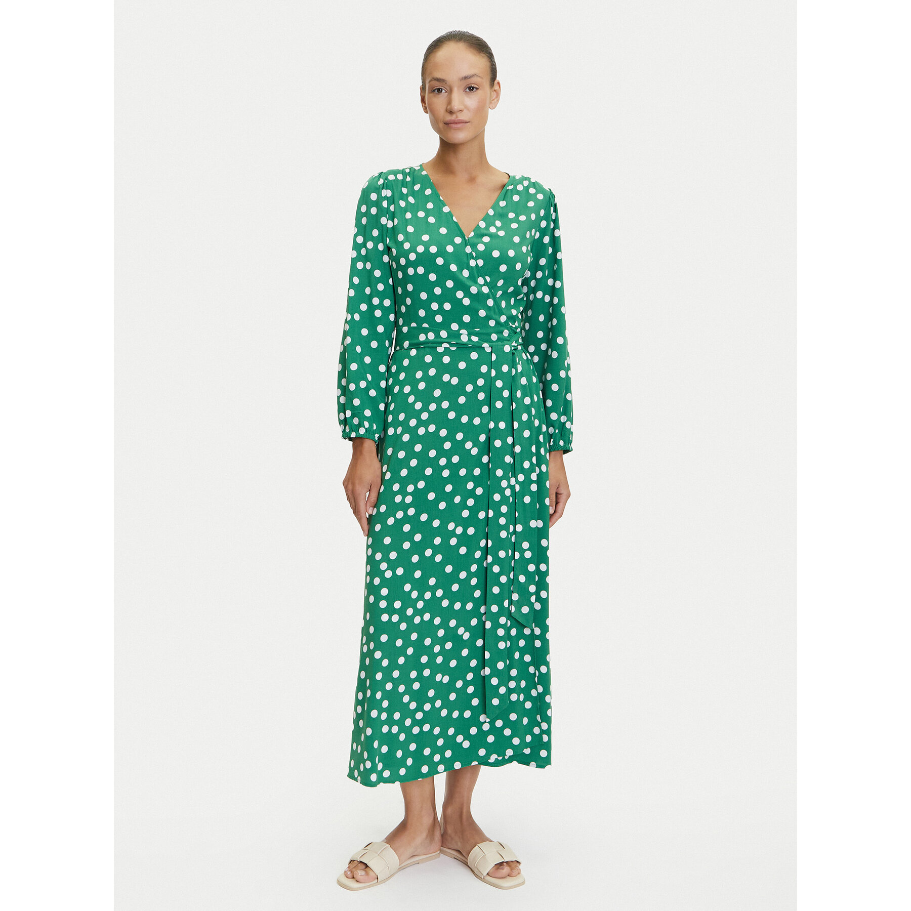 Tatuum Kleid für den Alltag Sia T2505.203 Grün Regular Fit