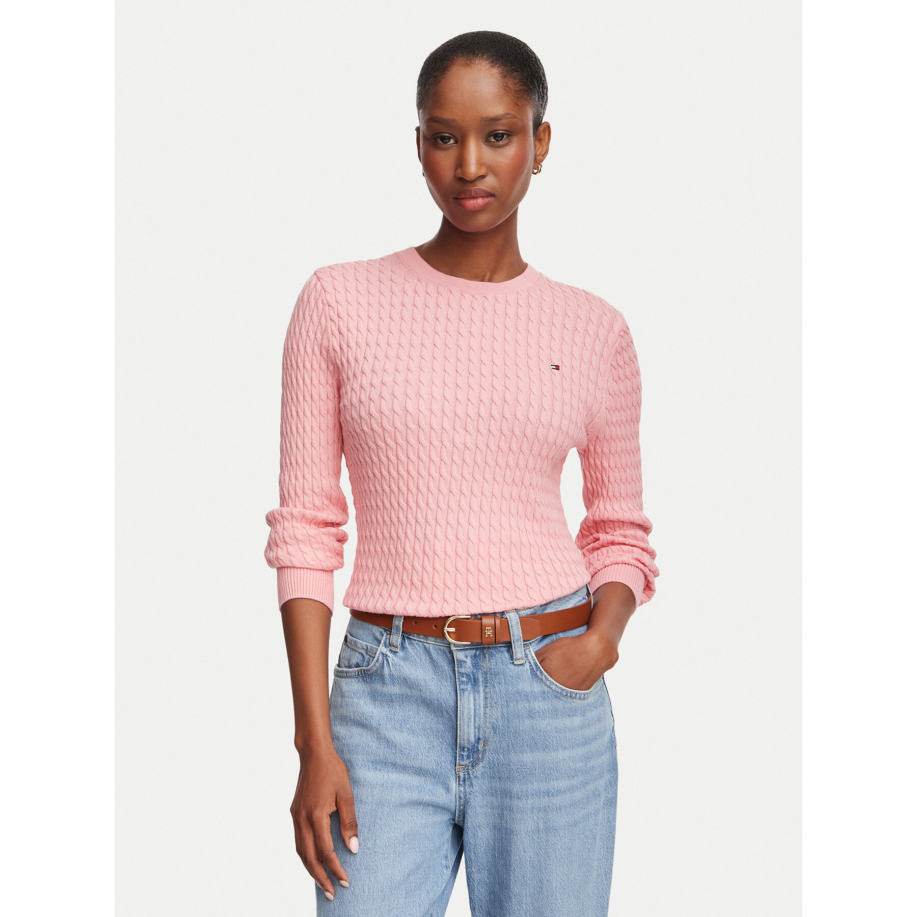 Tommy Hilfiger Pullover WW0WW44993 Hellrosa Regular Fit