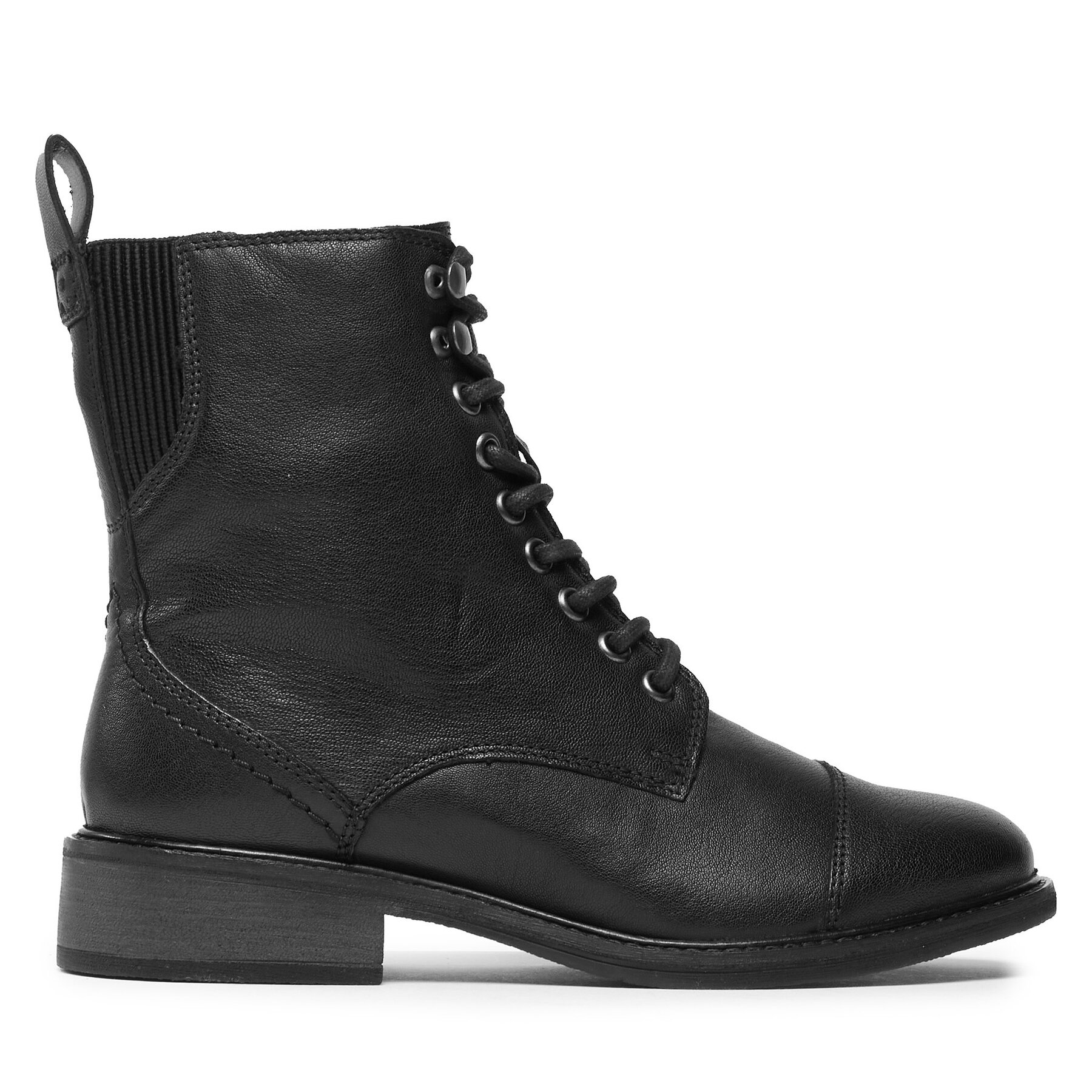 Škornji Clarks Cologne Lace 261747754 Black Leather