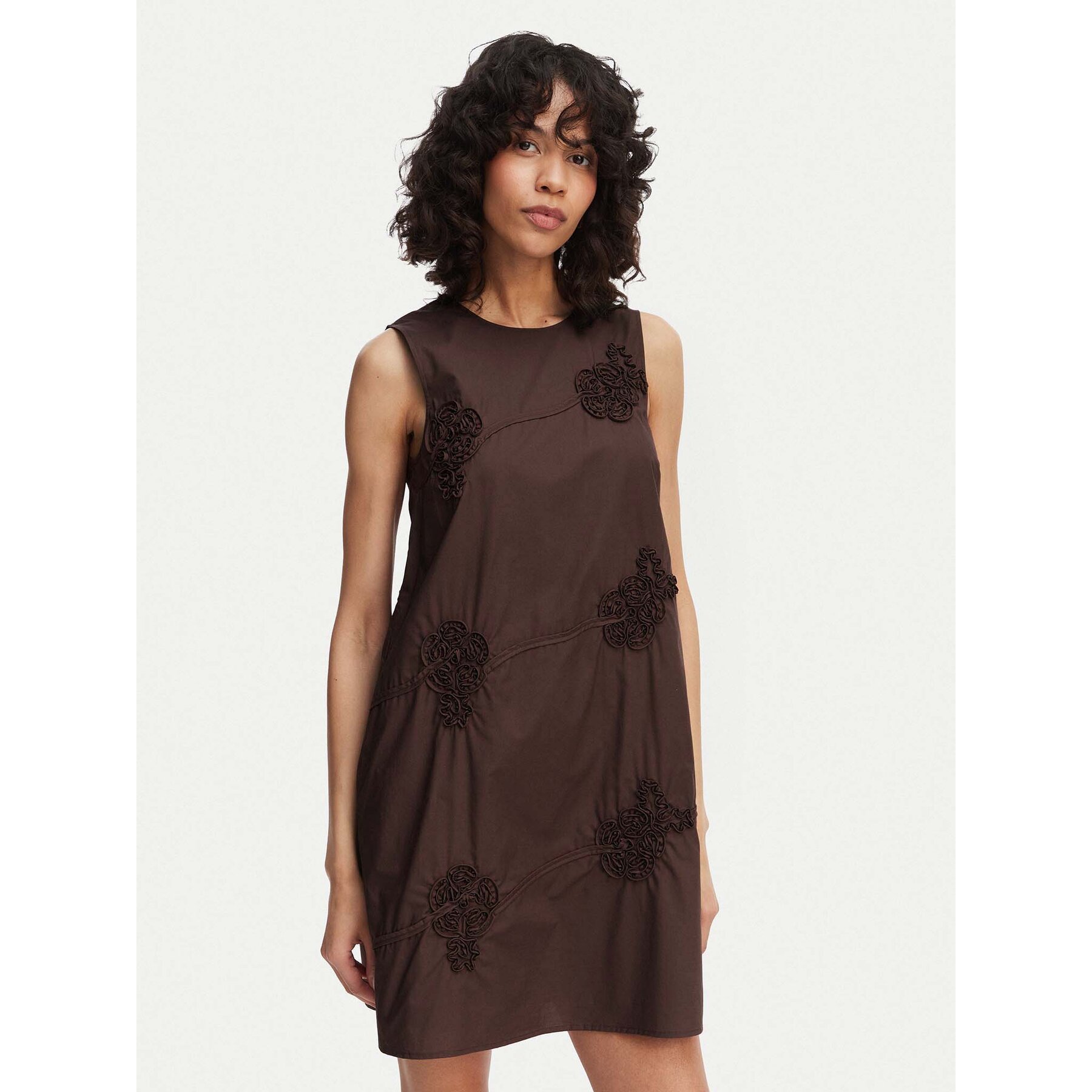 Marella Kleid für den Alltag Barca 2613221302 Braun Regular Fit