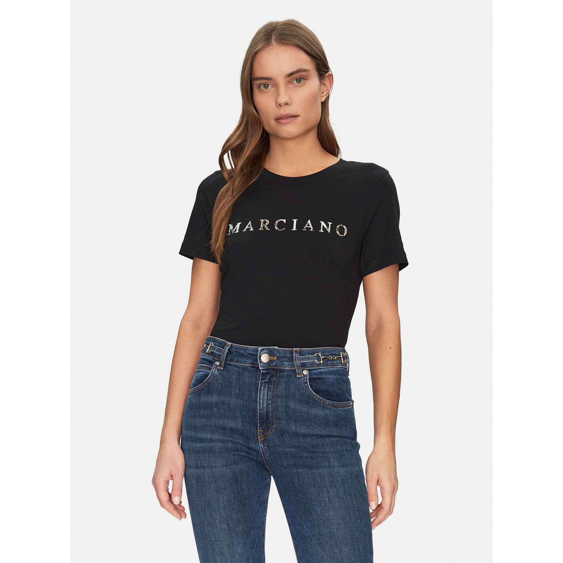 Marciano Guess Póló 5GGI00 6008A Fekete Slim Fit