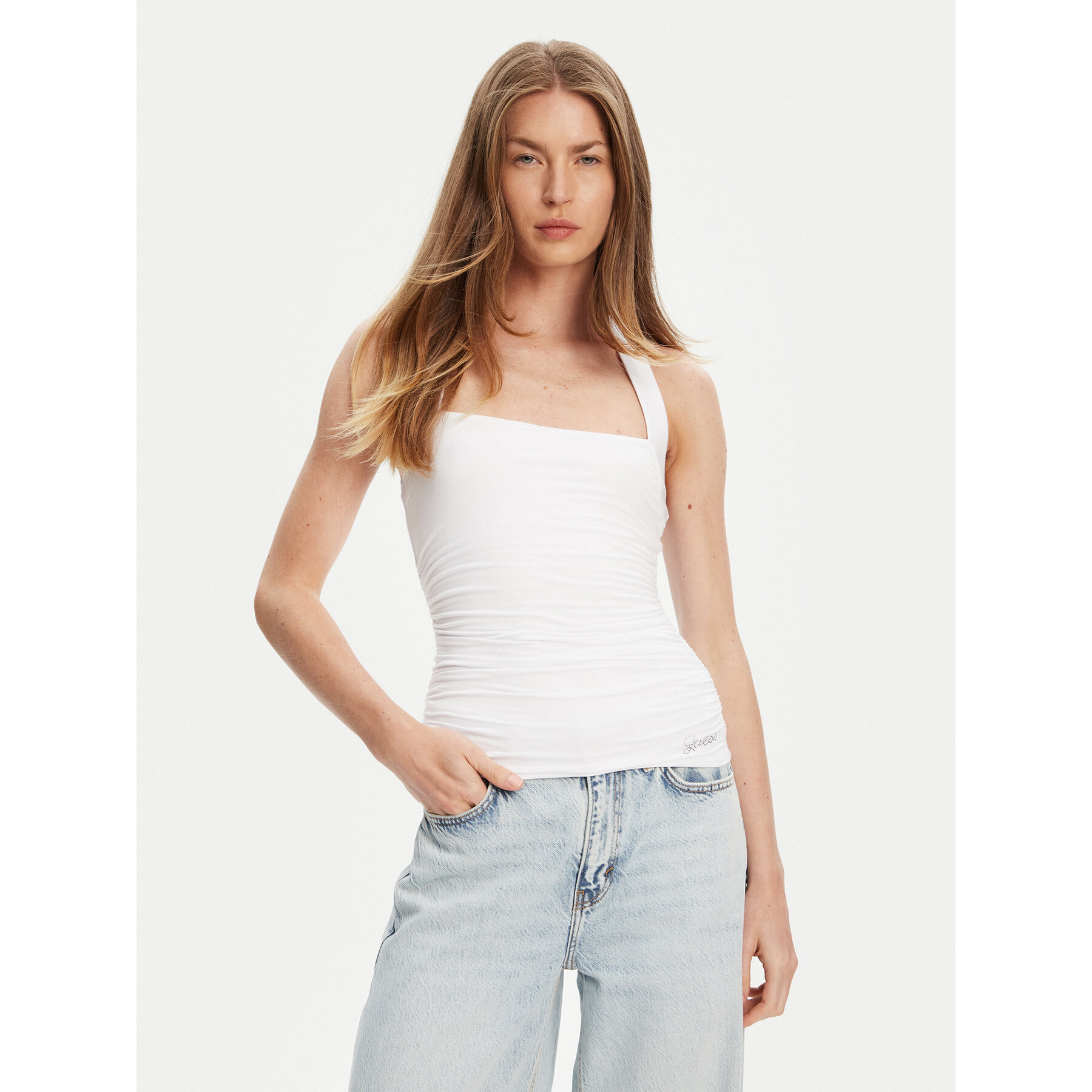 Guess Felső W5YP28 KACM2 Fehér Regular Fit
