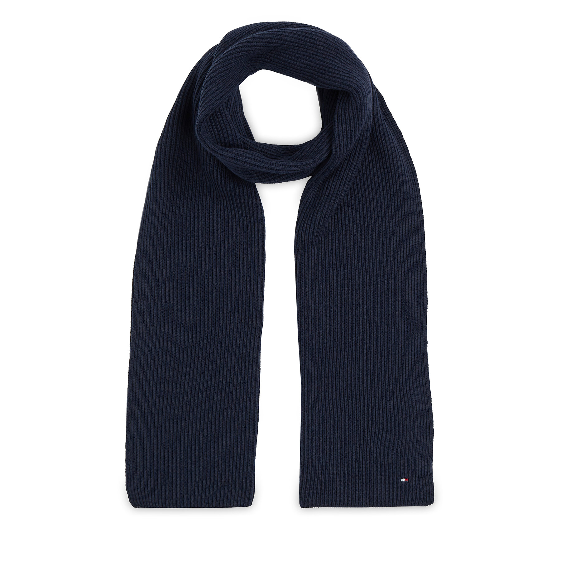 Liten halsduk Tommy Hilfiger Essential Flag Scarf AW0AW15348 Mörkblå