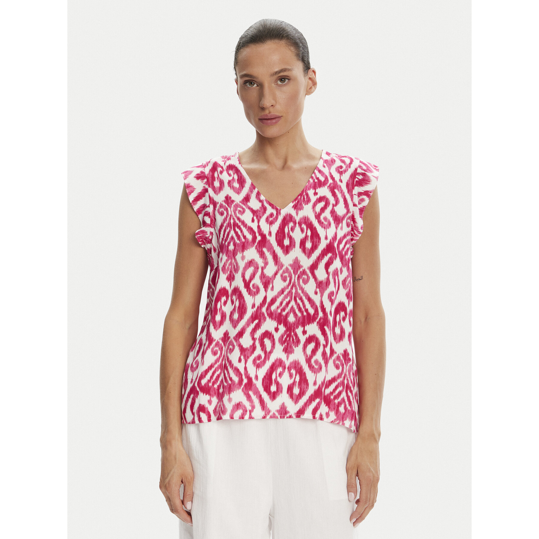 Pieces Bluse Nya 17147804 Rosa Regular Fit
