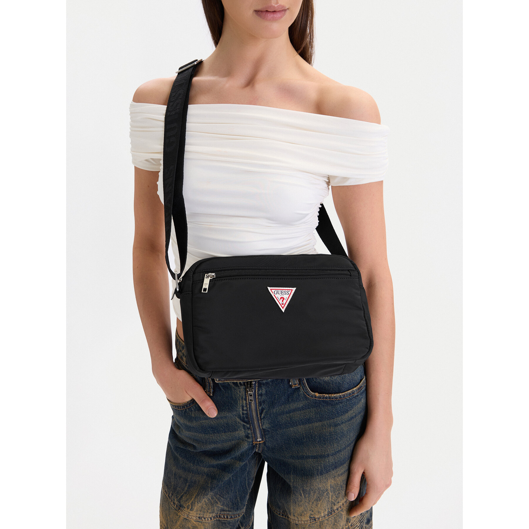 Geantă Guess Jeans CWBEO-GUESS-XC-001-09 Negru