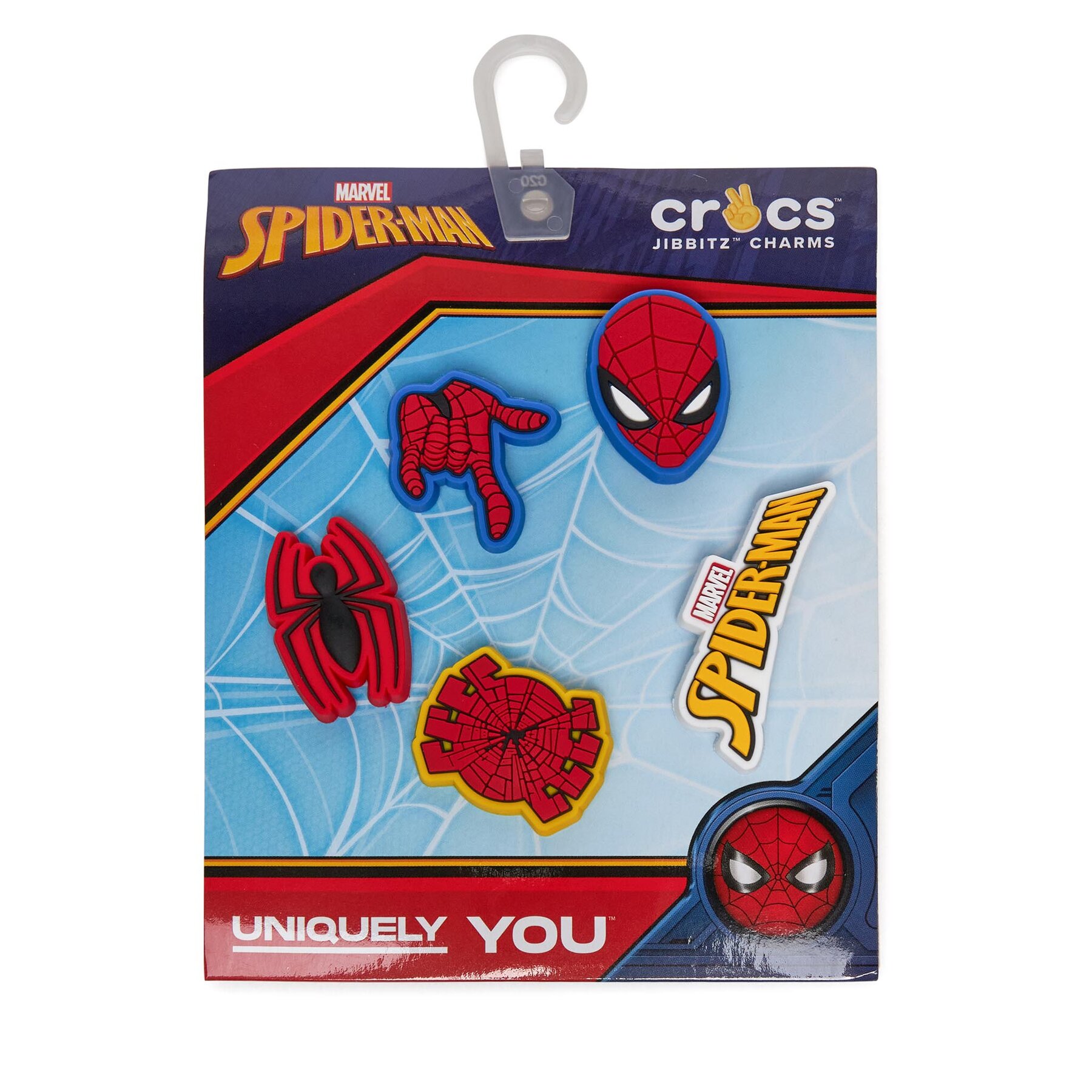 

Прикраса для взуття Crocs Jibbitz Spider Man 5 Pck 10010007 Multicolor, Кольоровий