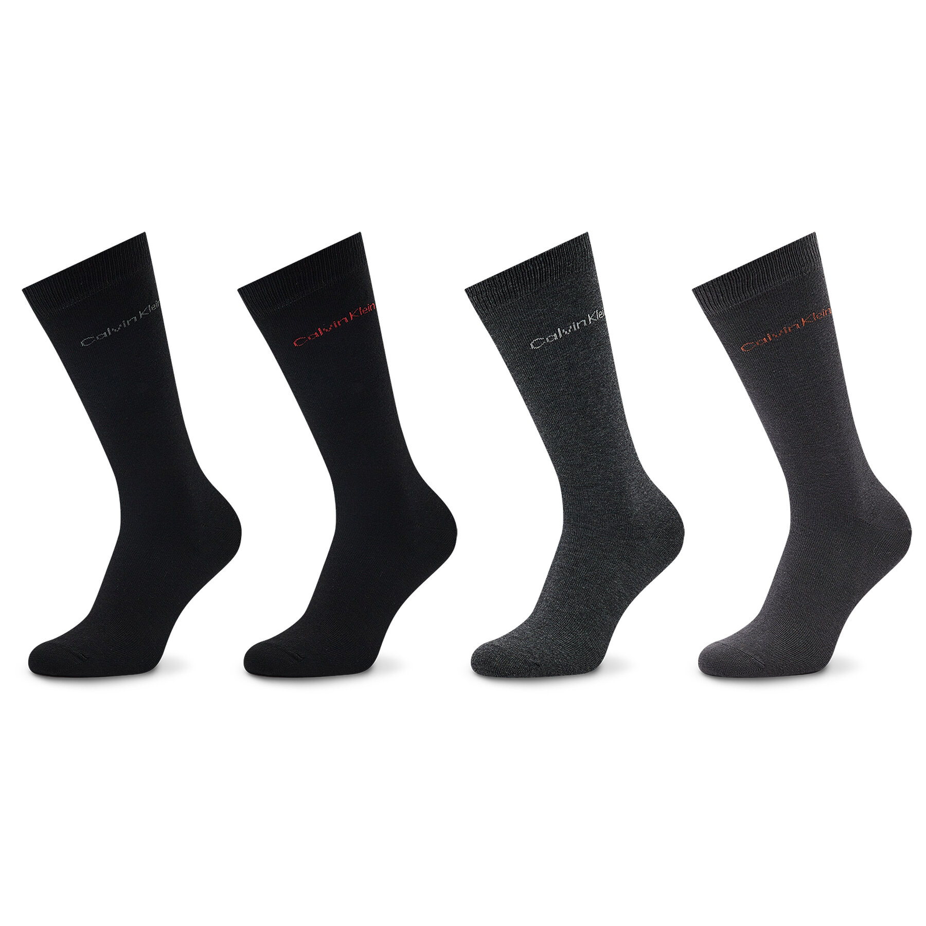 Set od 4 para muških visokih čarapa Calvin Klein 701219836 Grey Combo 002